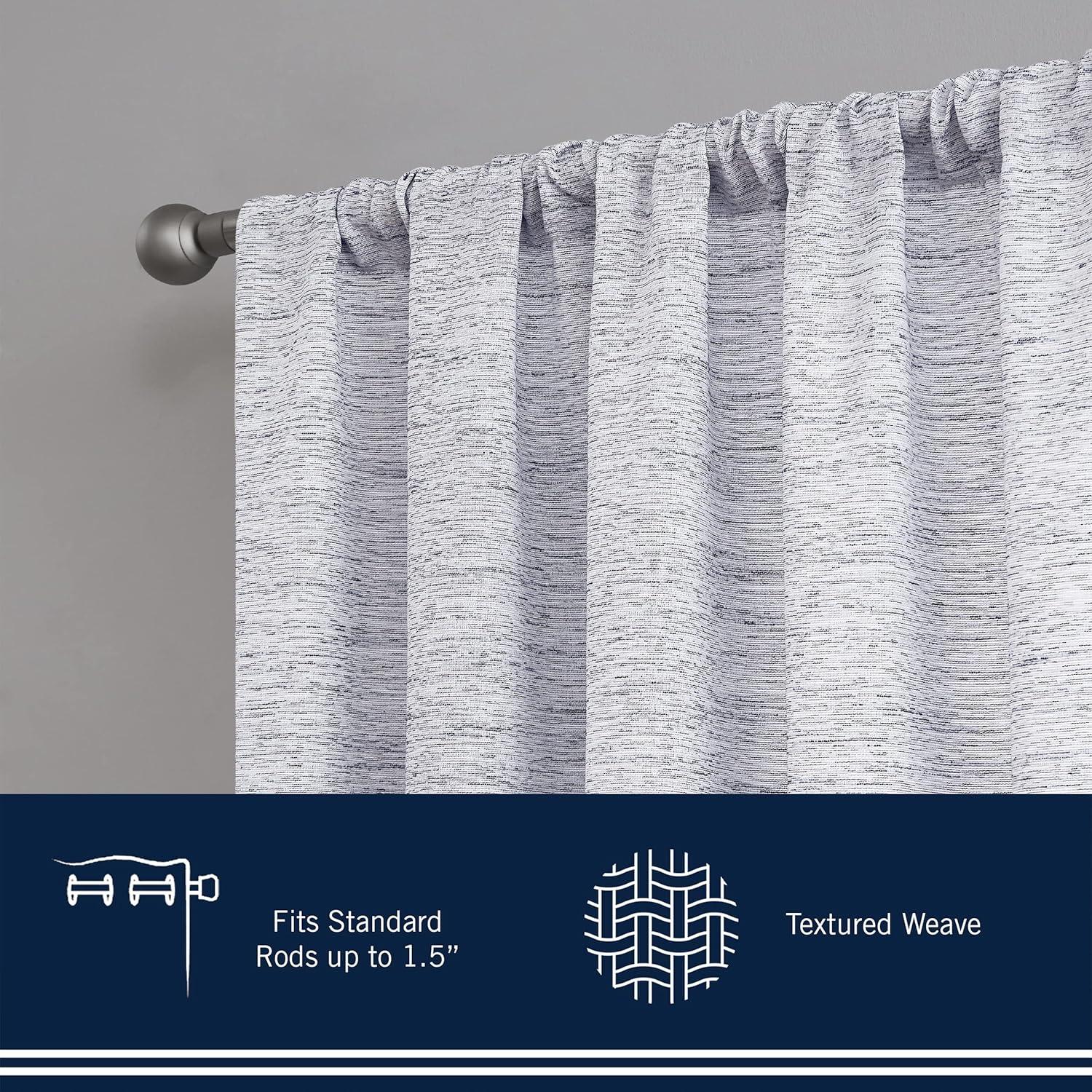 Nautica Nautica Light Filtering Rod Pocket Window Curtains Pair (Set of 2)