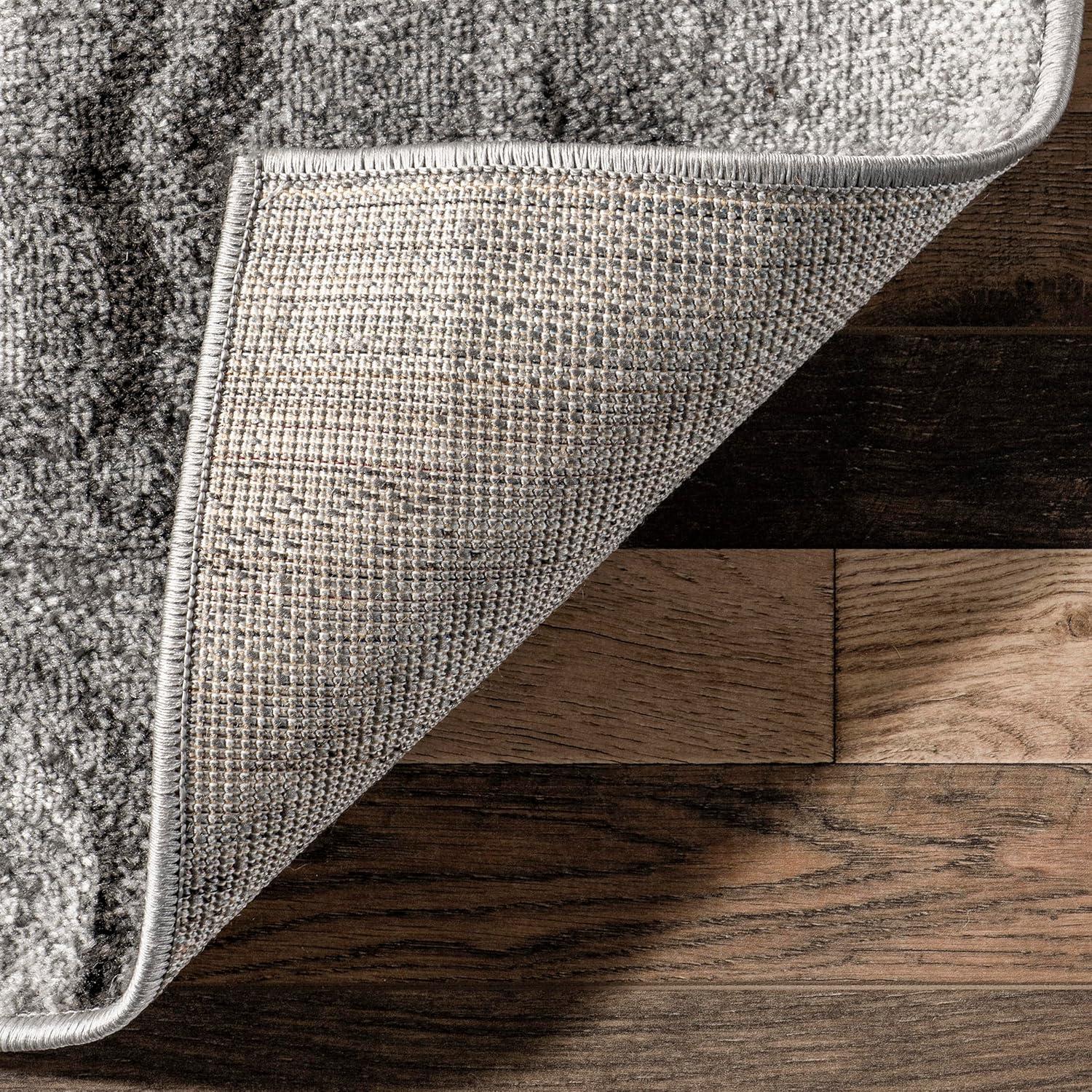 Nuloom Remona Abstract 9x12 Indoor Area Rug for Living Room Bedroom Dining Room Kitchen, Grey/Ivory