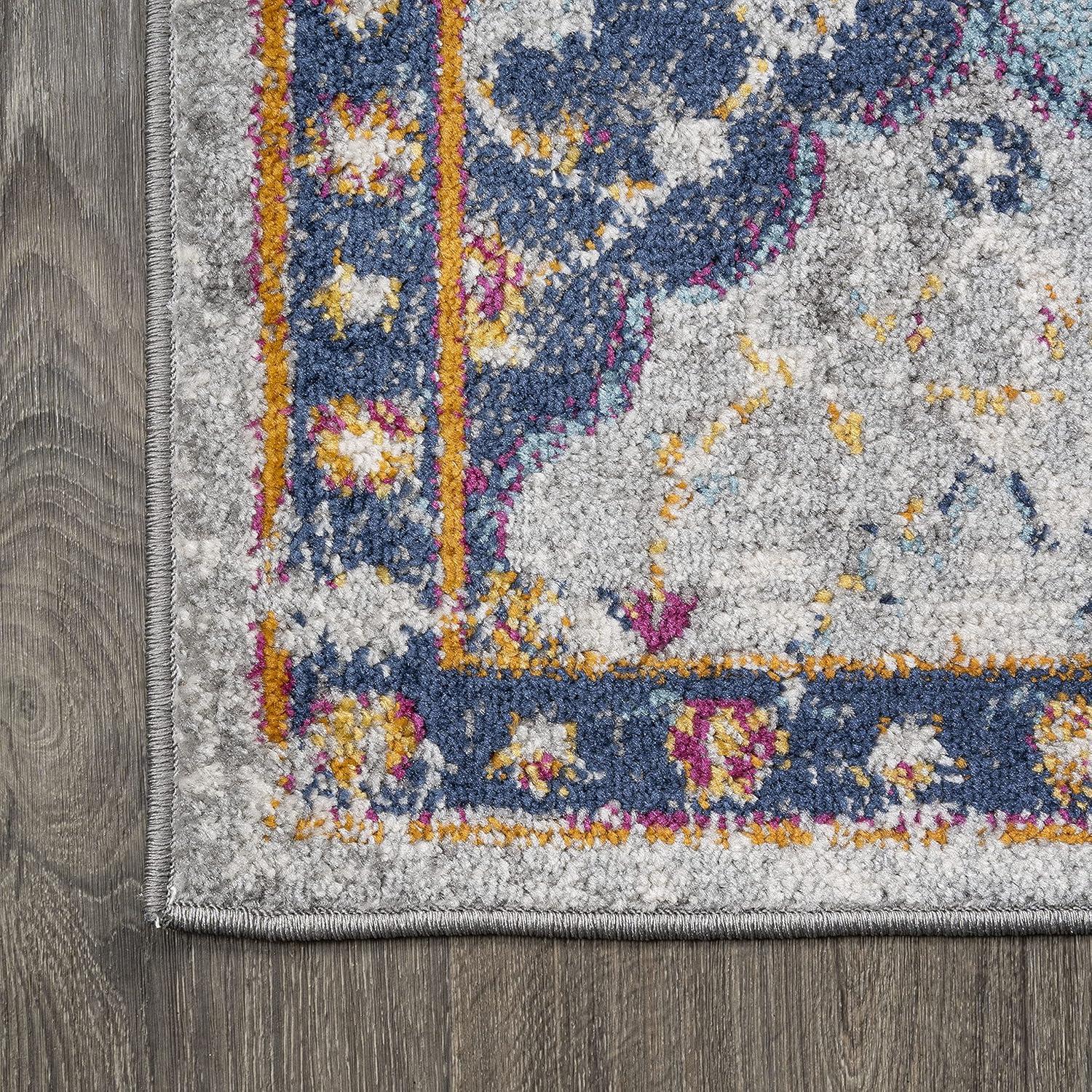 Kirman Bohemian Inspired Medallion  Area Rug - JONATHAN Y