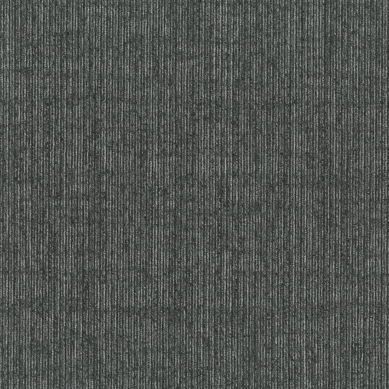 Mohawk Basics 24" x 24" Carpet Tile Sample with EnviroStrand™ PET Fiber in Charcoal (1 piece)