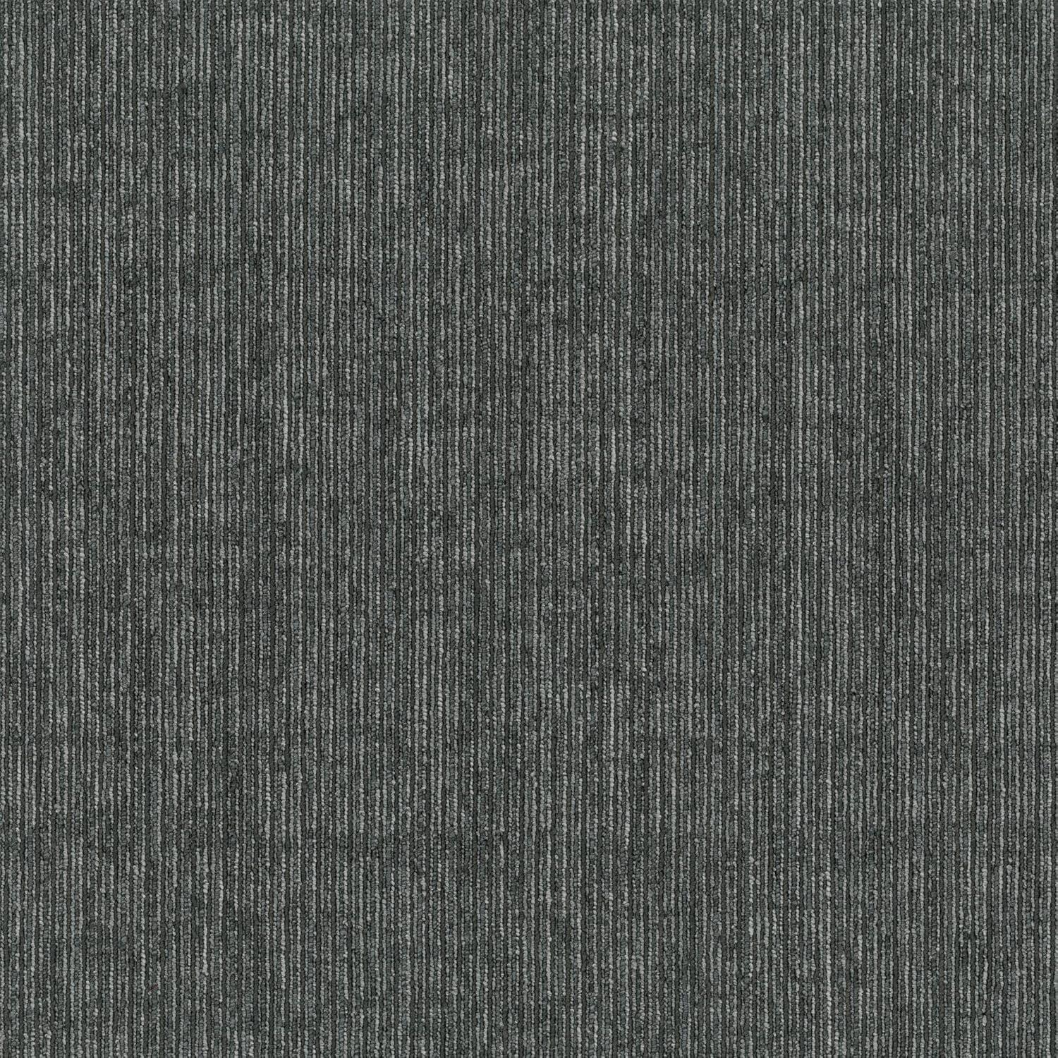 Mohawk Basics 24" x 24" Carpet Tile Sample with EnviroStrand™ PET Fiber in Charcoal (1 piece)