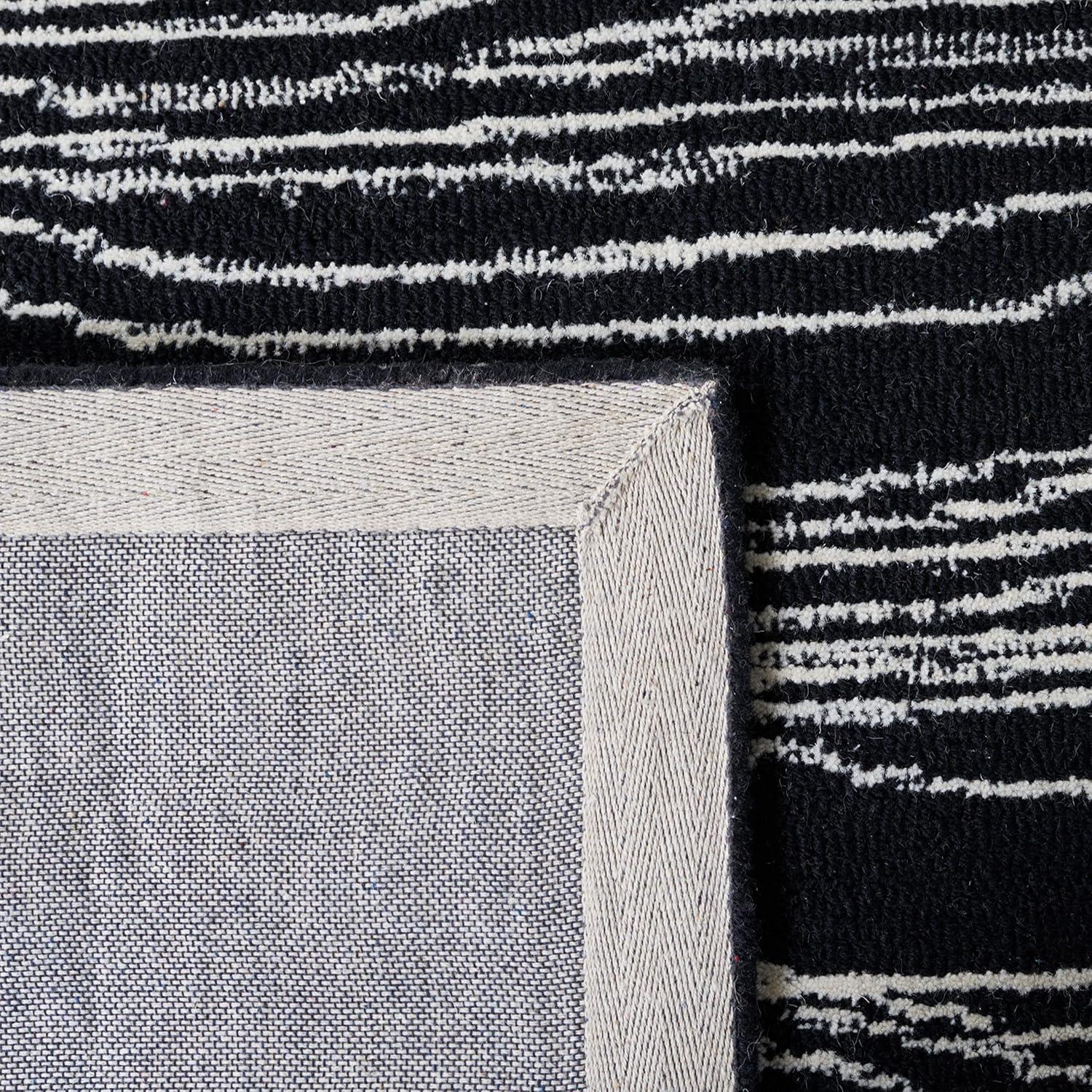 Metro MET995 Hand Tufted Indoor Area Rug - Ivory/Black - 8'x10' - Safavieh