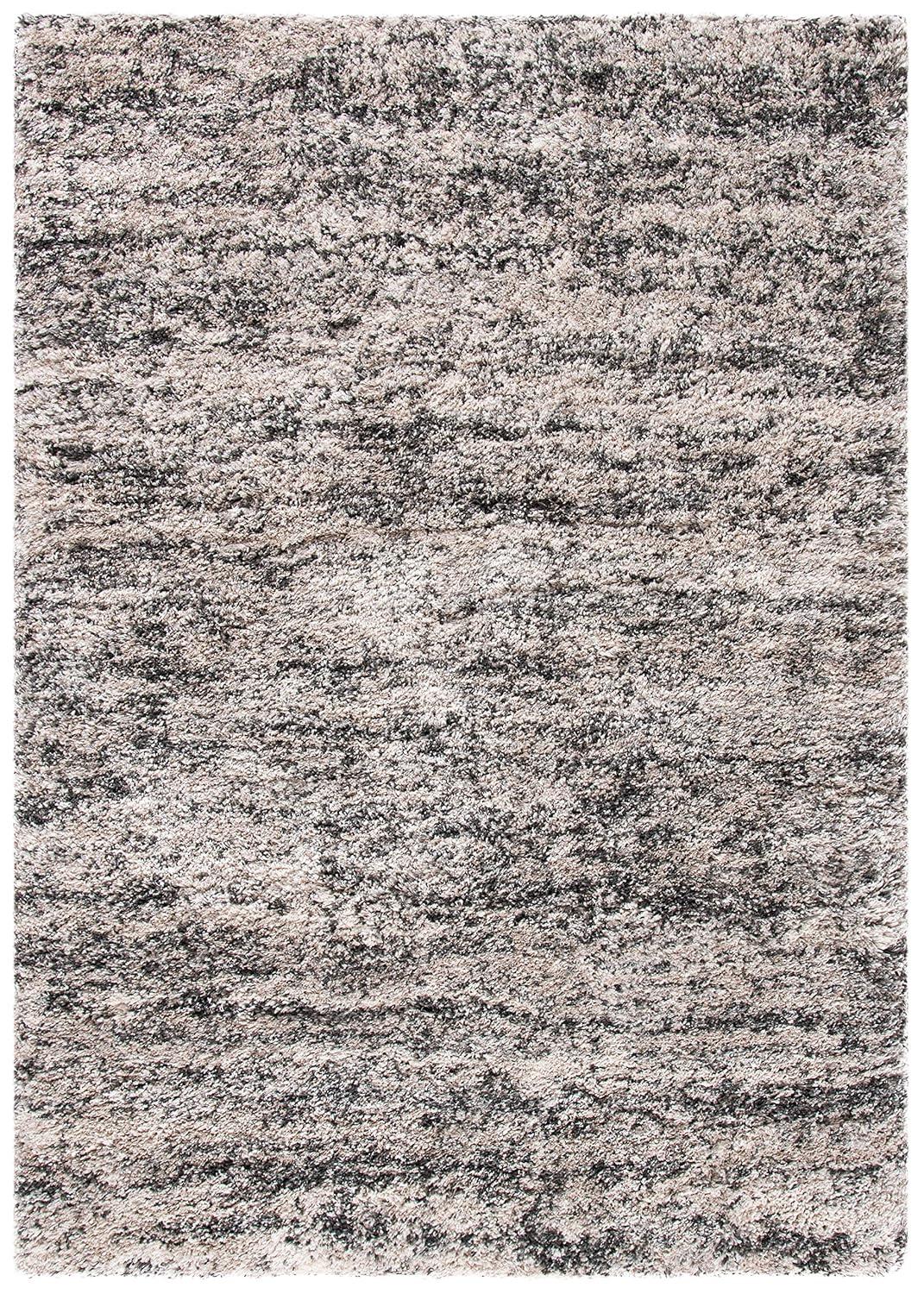 Iceland Shag ISG519 Power Loomed Area Rug - Cream/Grey - 5'3"x7'6" - Safavieh