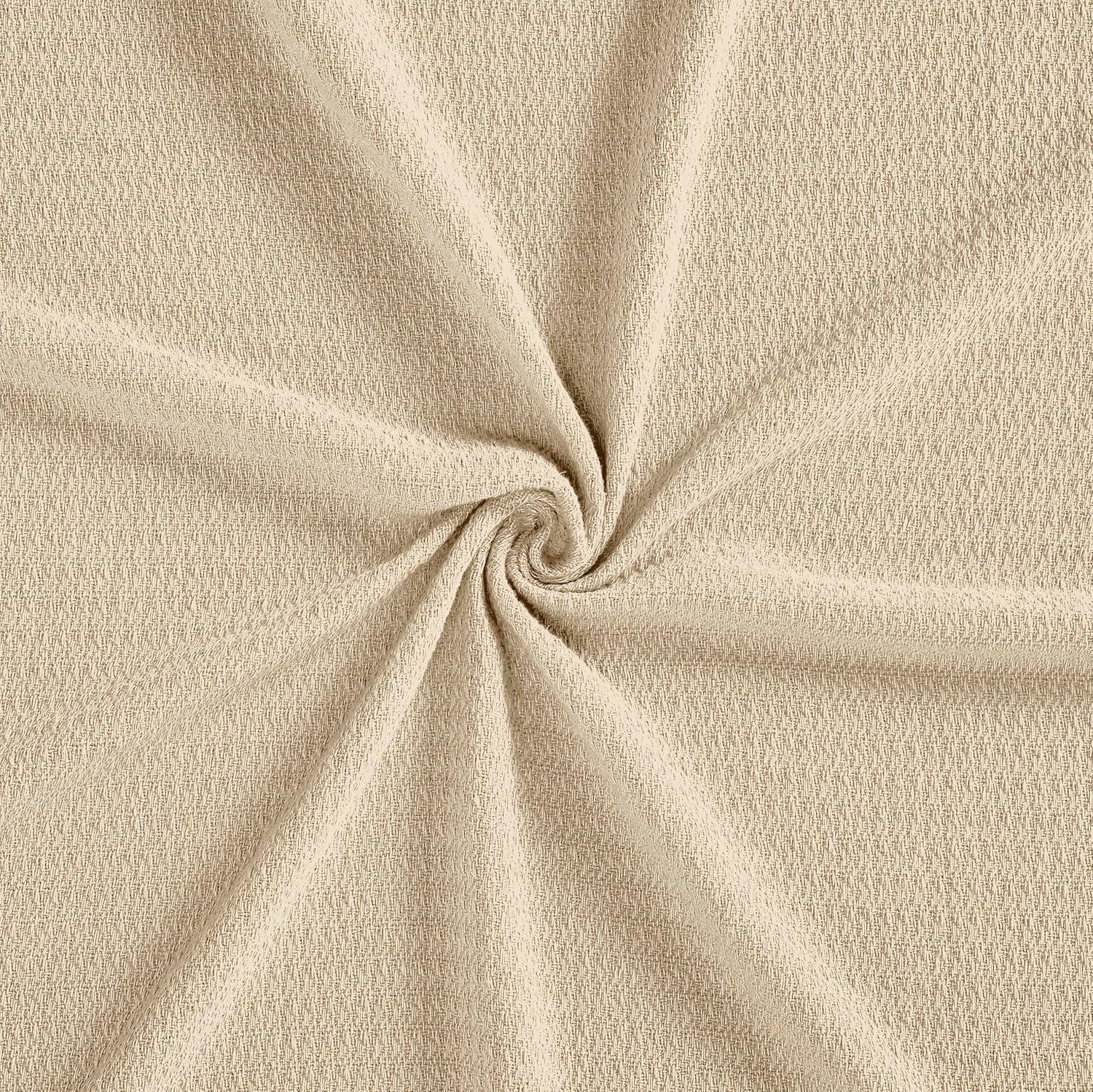 Superior Waffle Weave Honeycomb Knit Soft Textured All-Season Cotton Blanket