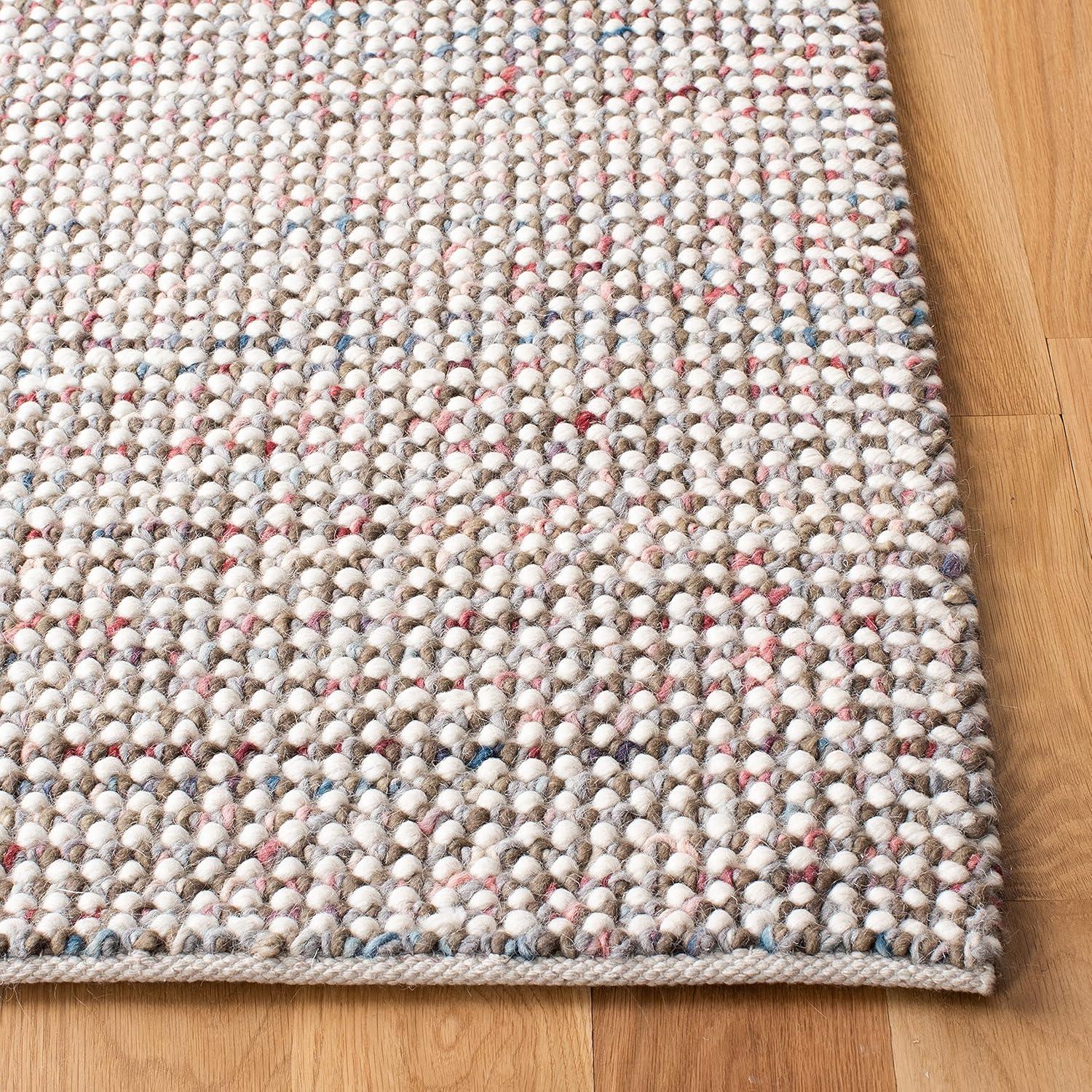 Vermont VRM401 Hand Woven Area Rug - Ivory/Grey - 8'x10' - Safavieh.