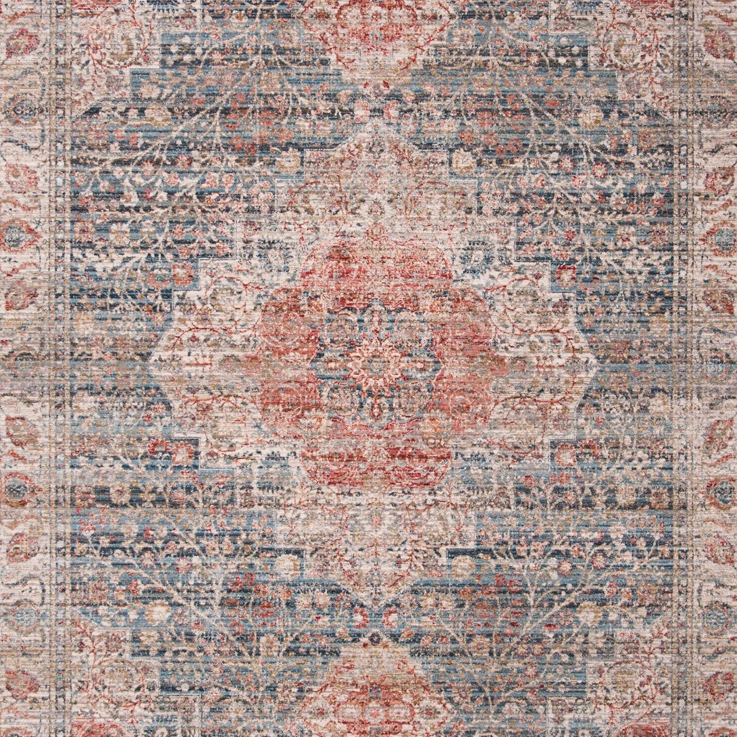 Kenitra KRA672 Power Loomed Area Rug - Blue/Ivory - 8'x10' - Safavieh.