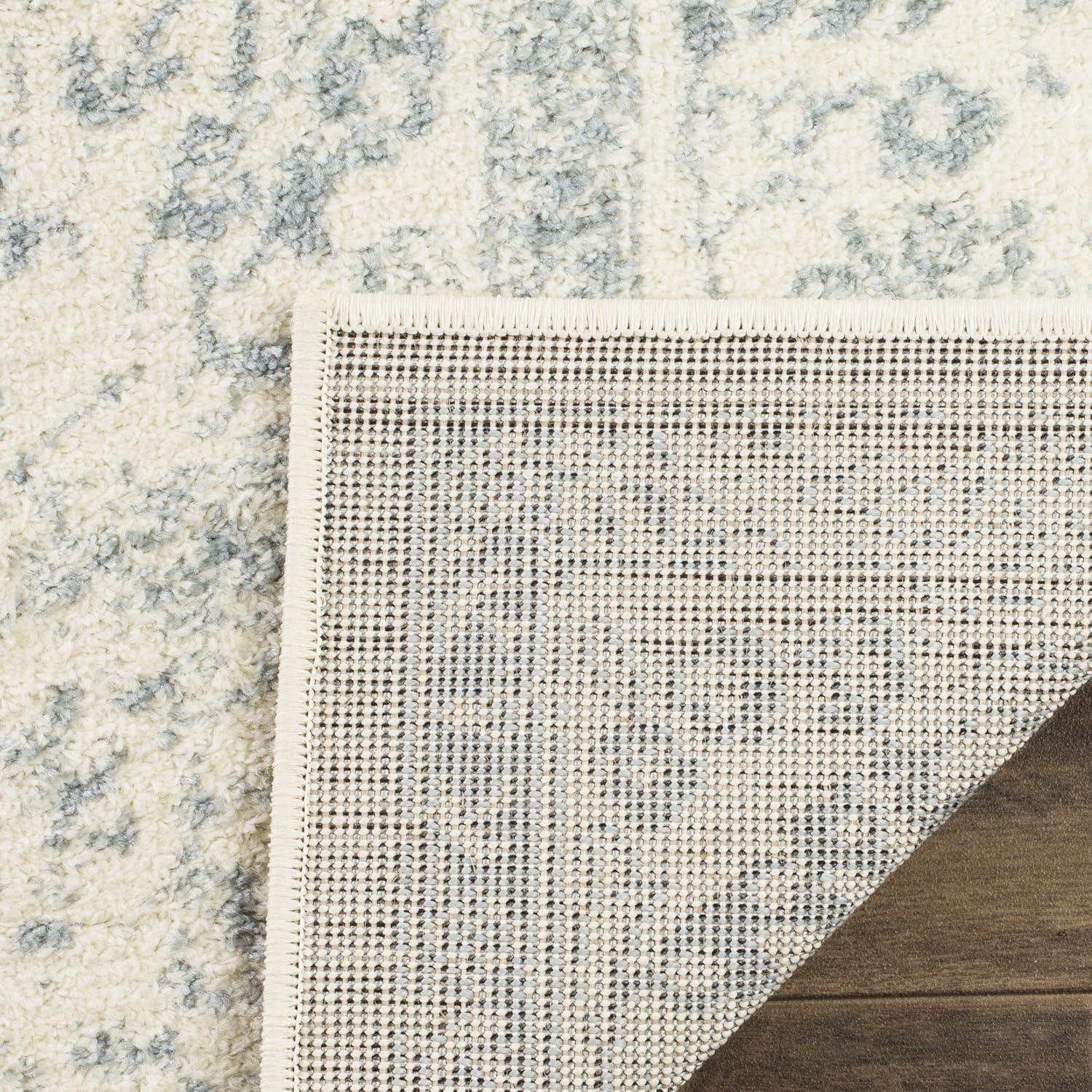 Adirondack ADR109 Machine Made Indoor Area Rug - Ivory/Slate - 9'x12' - Safavieh