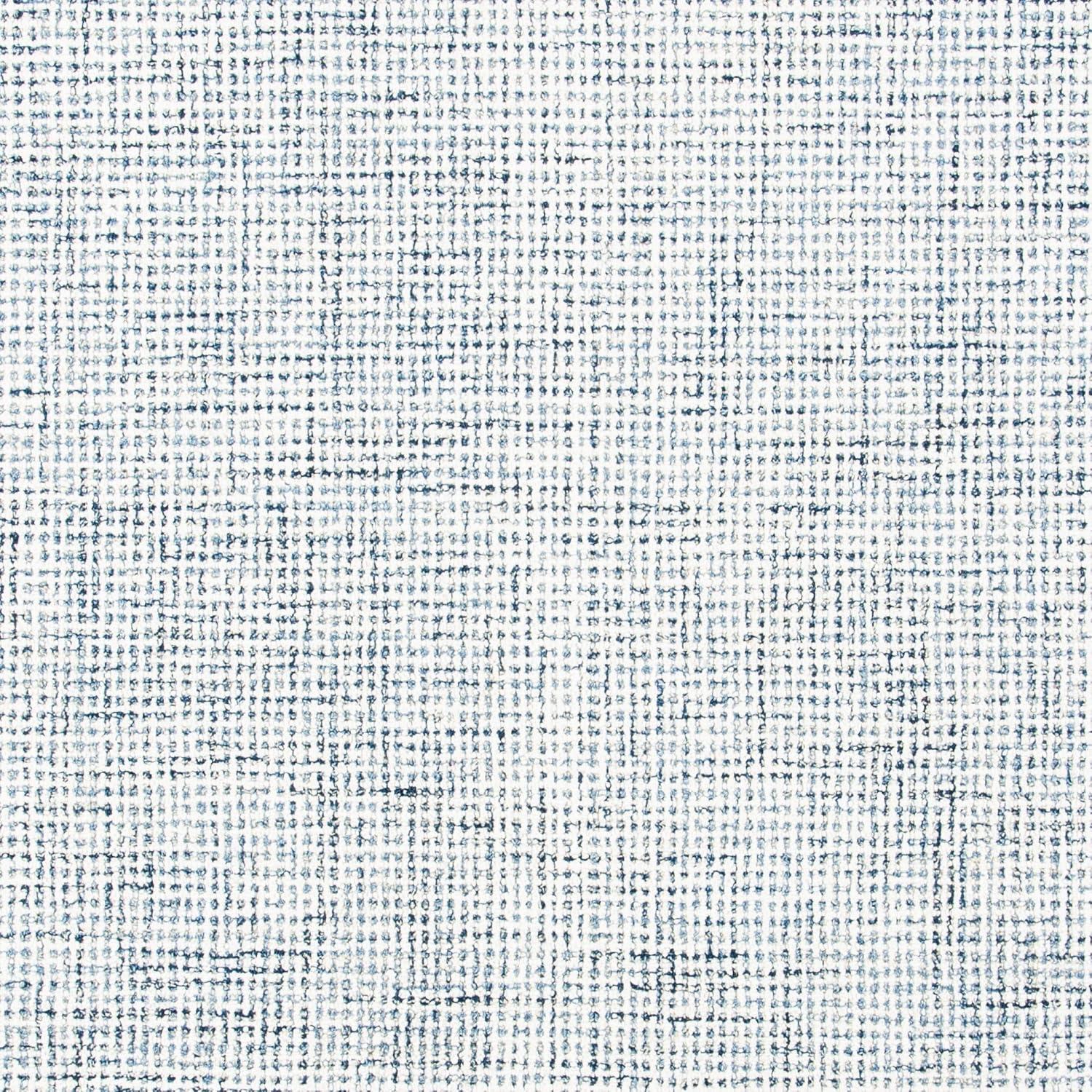 Abstract ABT220 Handmade Indoor Area Rug - Navy/Ivory - 6'x6' - Safavieh