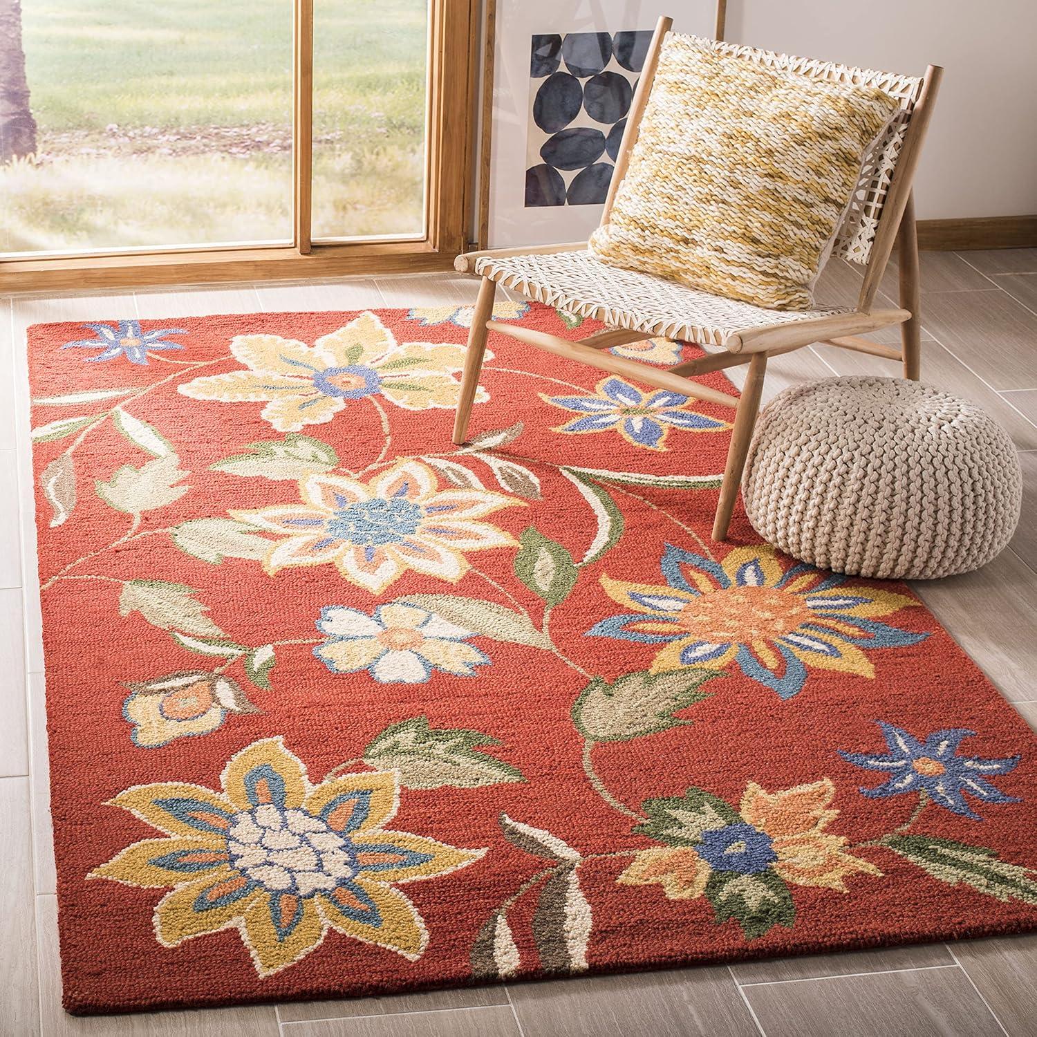 Blossom BLM673 Hand Hooked Area Rug  - Safavieh