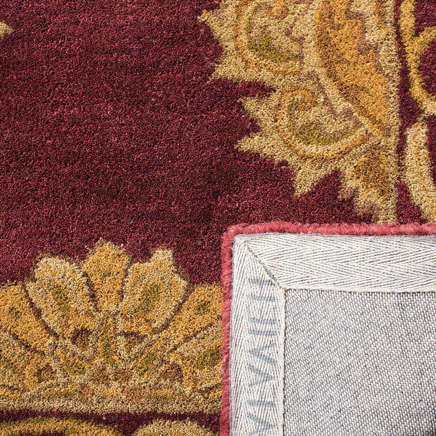 SAFAVIEH Heritage Portmont Traditional Wool Area Rug, Maroon, 2'3" x 4'