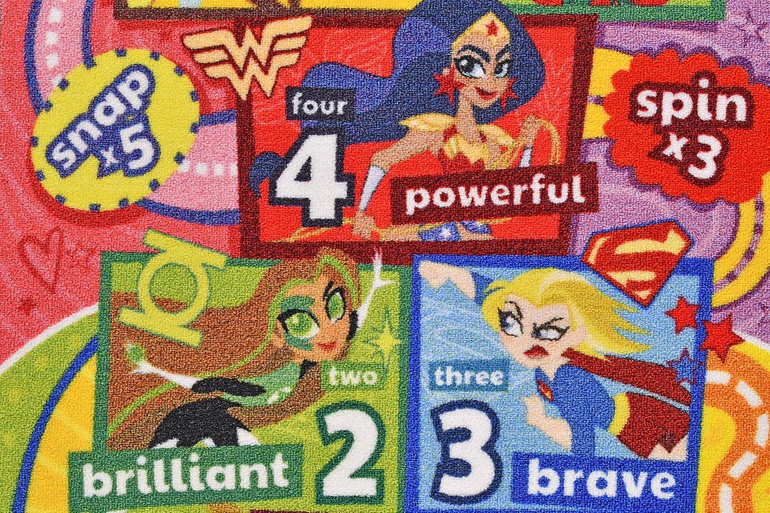 KC Cubs Looney Tunes Hopscotch Number Educational Learning Fun Game Non Slip Kids Rug Classroom Playroom