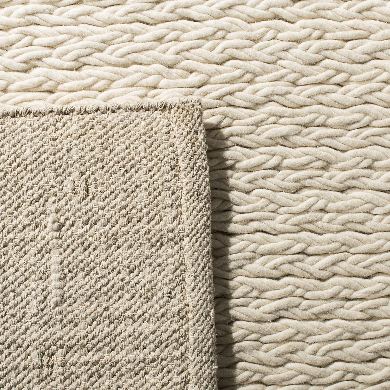 Gracie Oaks Martino Hand Woven Performance Solid Color Rug