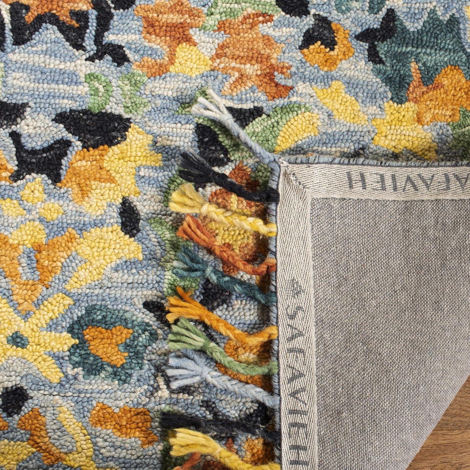Blossom BLM452 Hand Tufted Area Rug - Blue/Multi - 3'x5' - Safavieh.