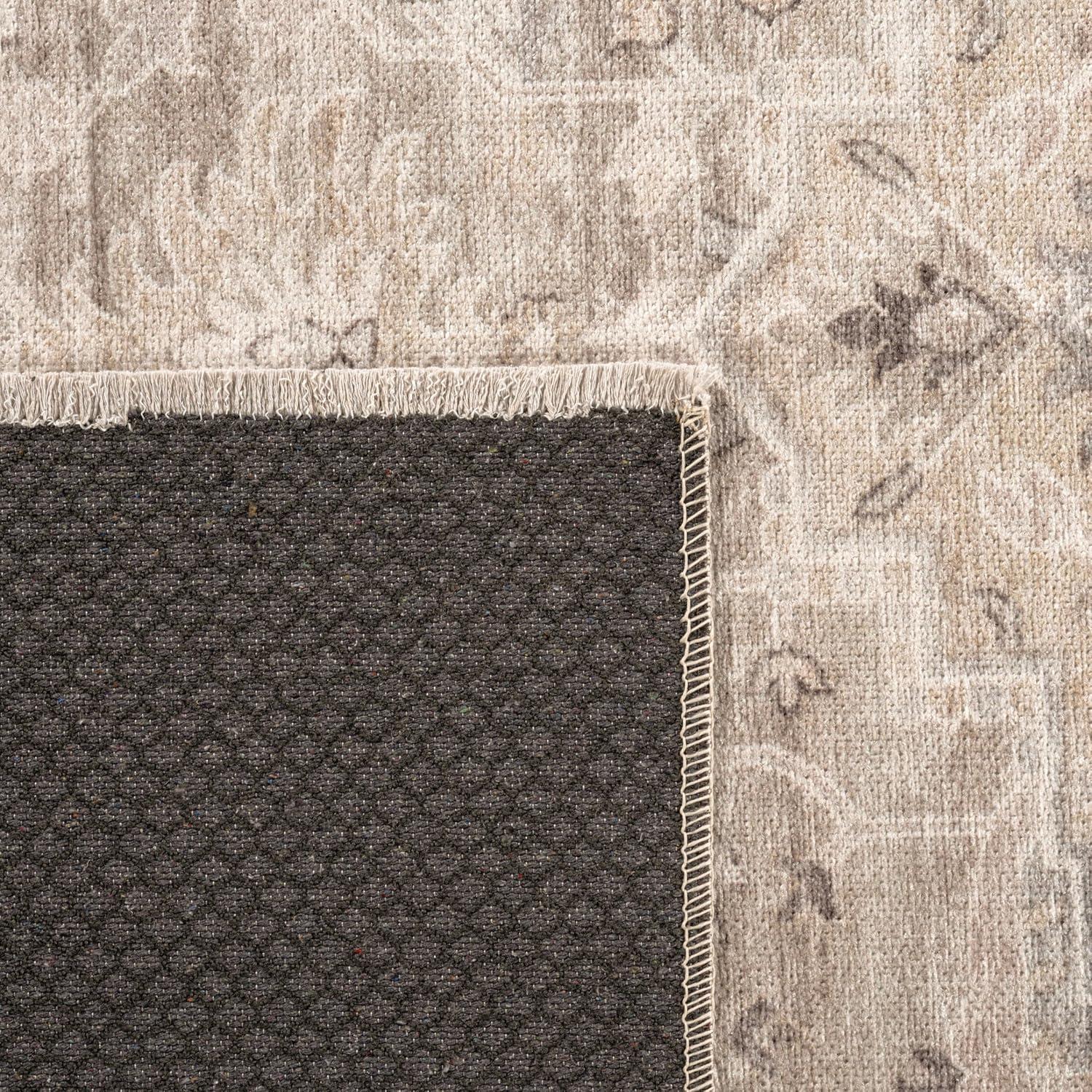 Nuloom Davi Faded Spill Proof Treated Pet Friendly Premium Machine Washable Area Rug, 9' x 12', Stone