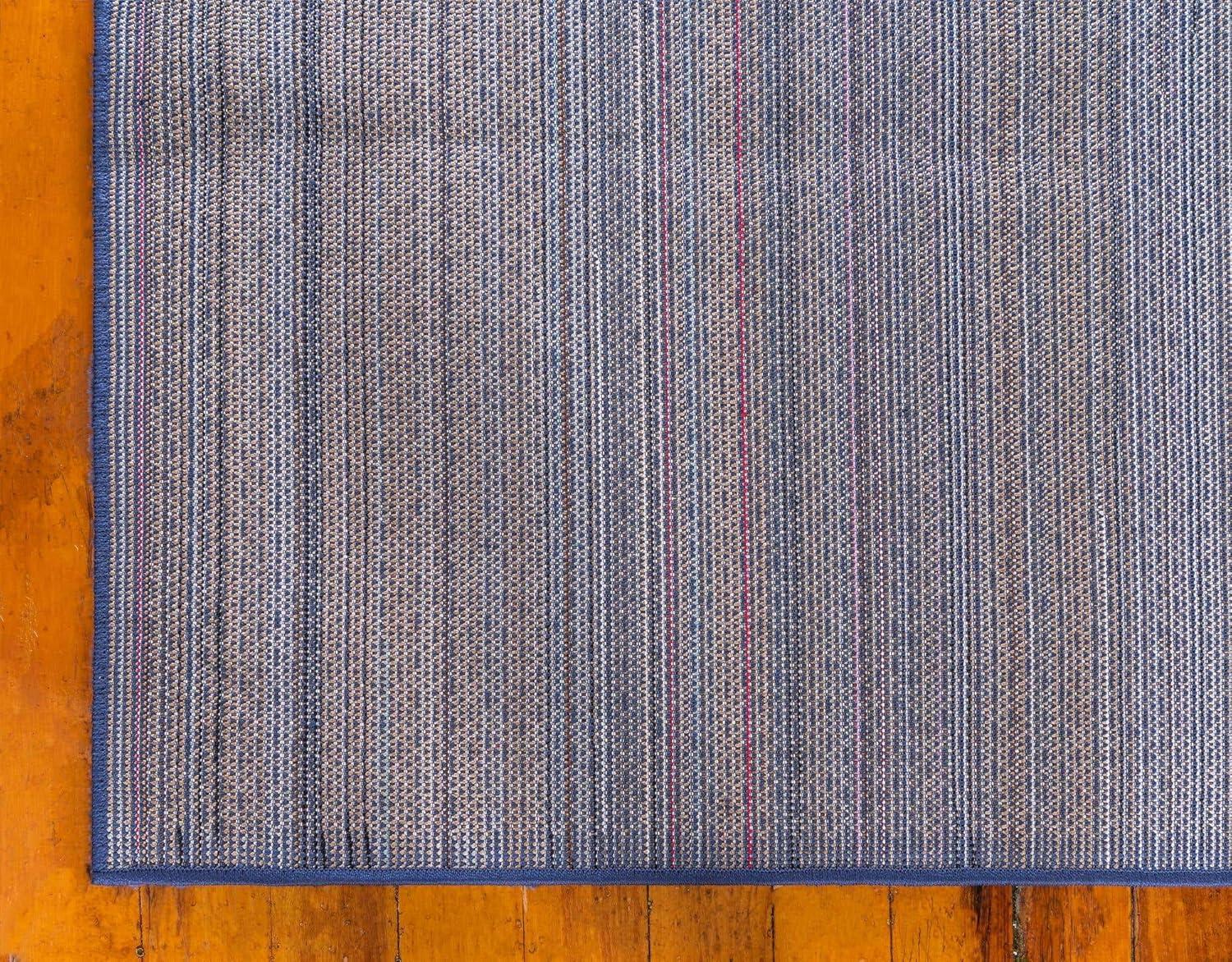 Unique Loom 10' 0 x 14' 1 Solo Calabasas Navy Blue Area Rug