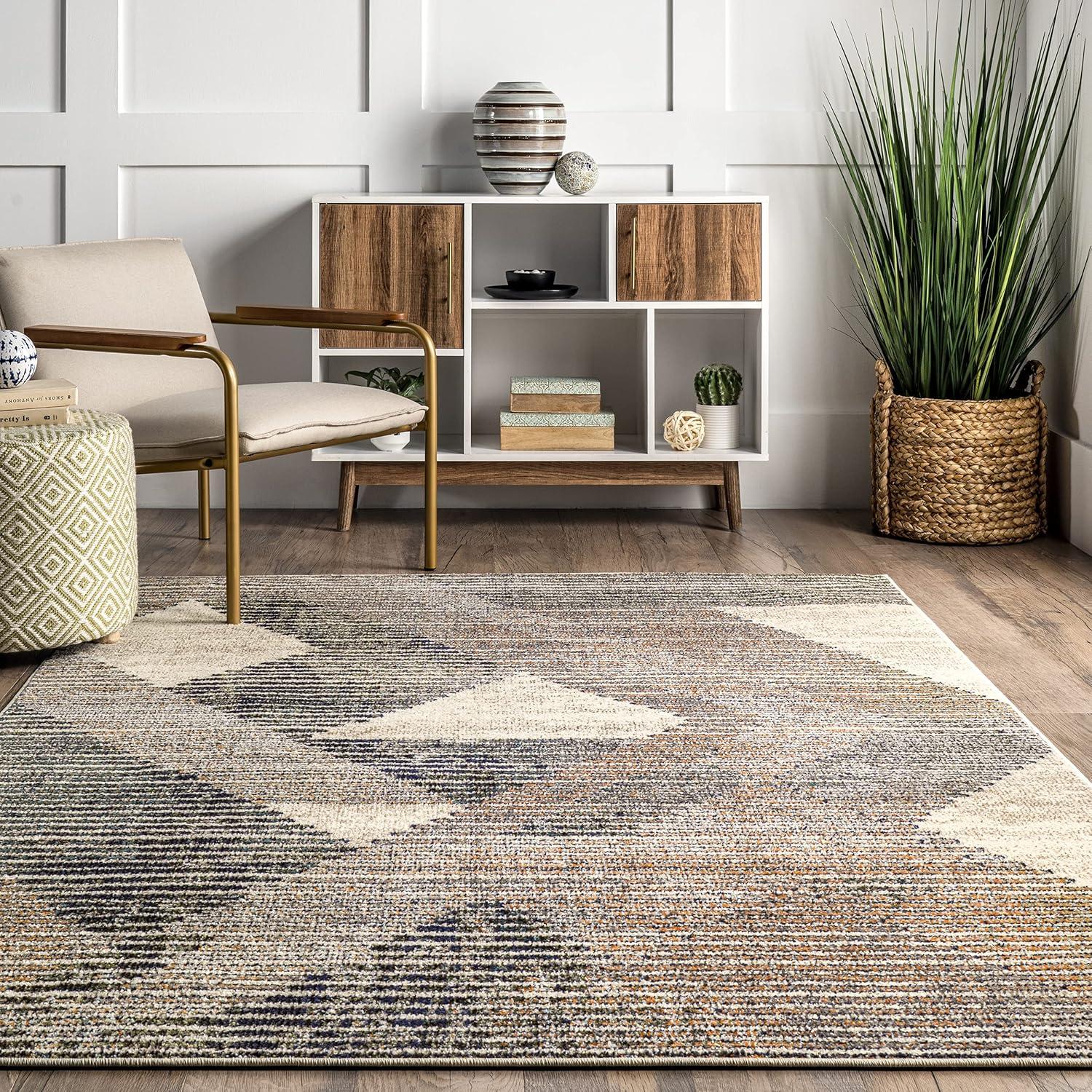 Nuloom Adrienne Durable Abstract Contemporary Indoor Area Rug