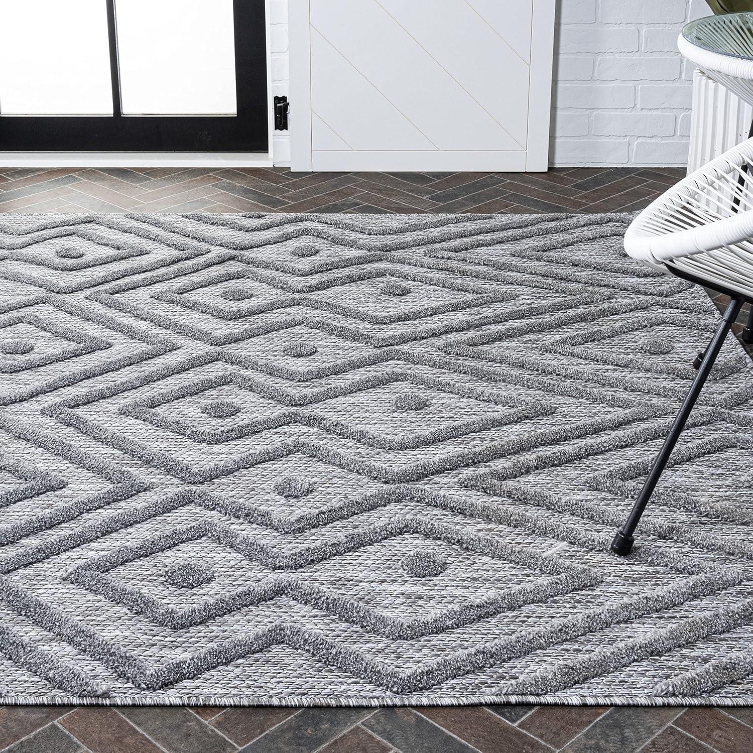 Balansat Moroccan Diamond Indoor/Outdoor Area Rug - JONATHAN Y