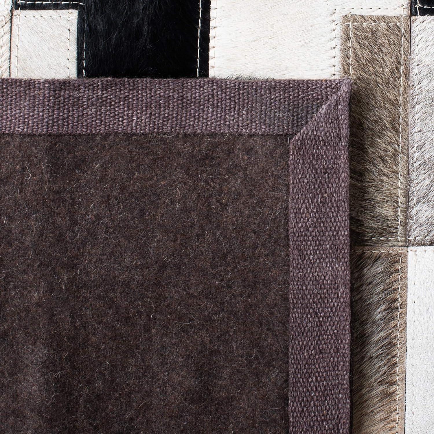 Studio Leather STL172 Hand Woven Runner Rug - Ivory/Black - 2'3"x7' - Safavieh.
