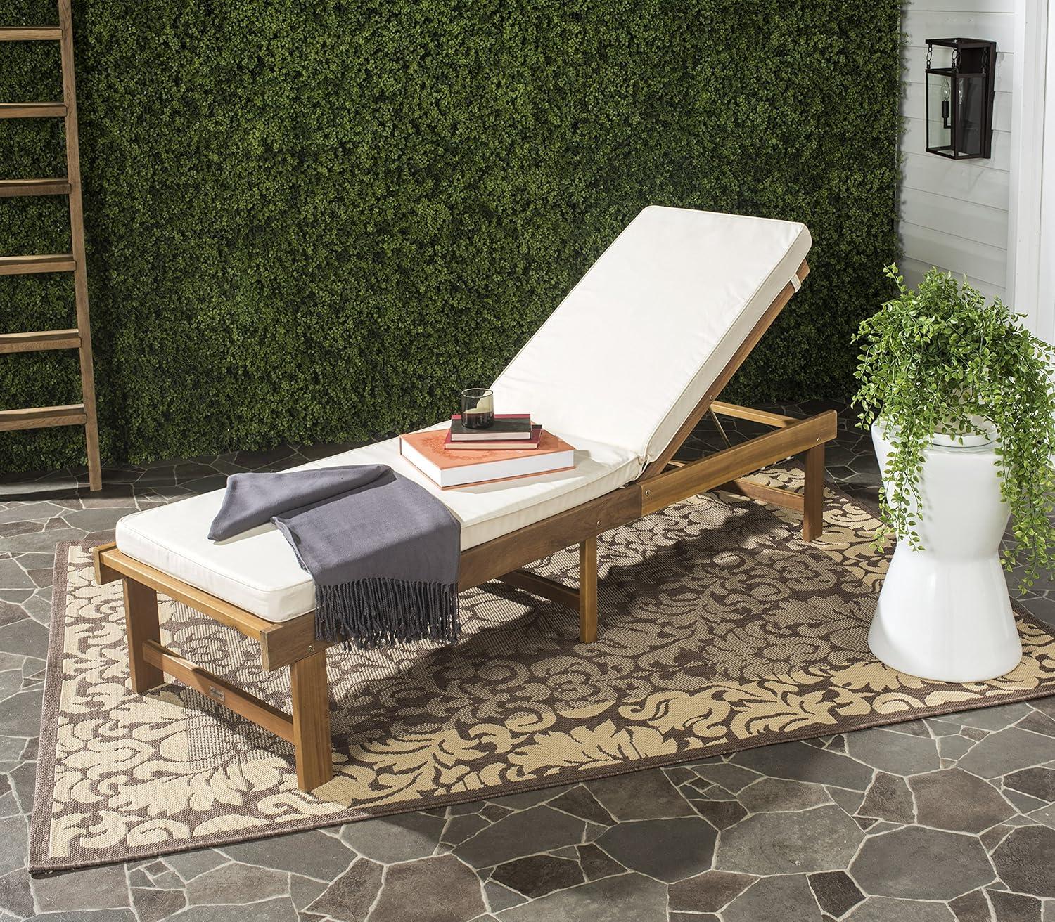 Inglewood Lounge Chair - Outdoor - PAT6723 - Natural/Beige -Safavieh