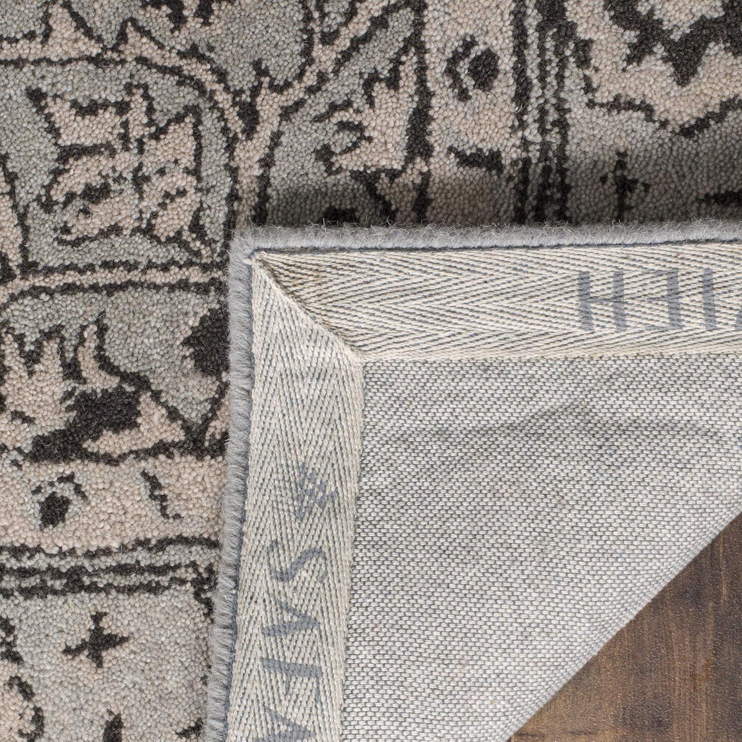 Antiquity AT58 Hand Tufted Area Rug - Grey/Beige - 6'x9' - Safavieh.