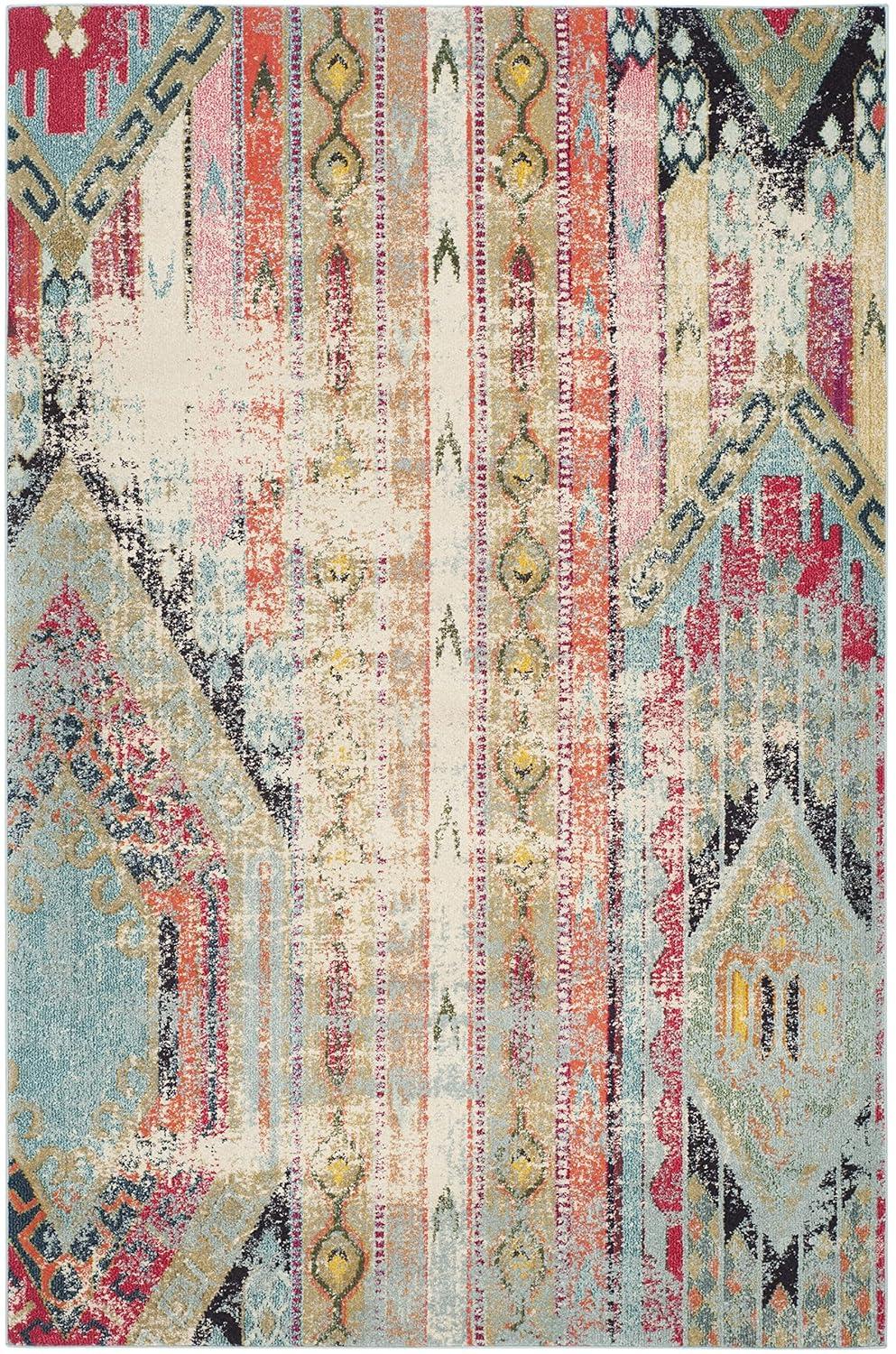 Monaco MNC222 Power Loomed Indoor Area Rug - Multi - 5'1"x7'7" - Safavieh.