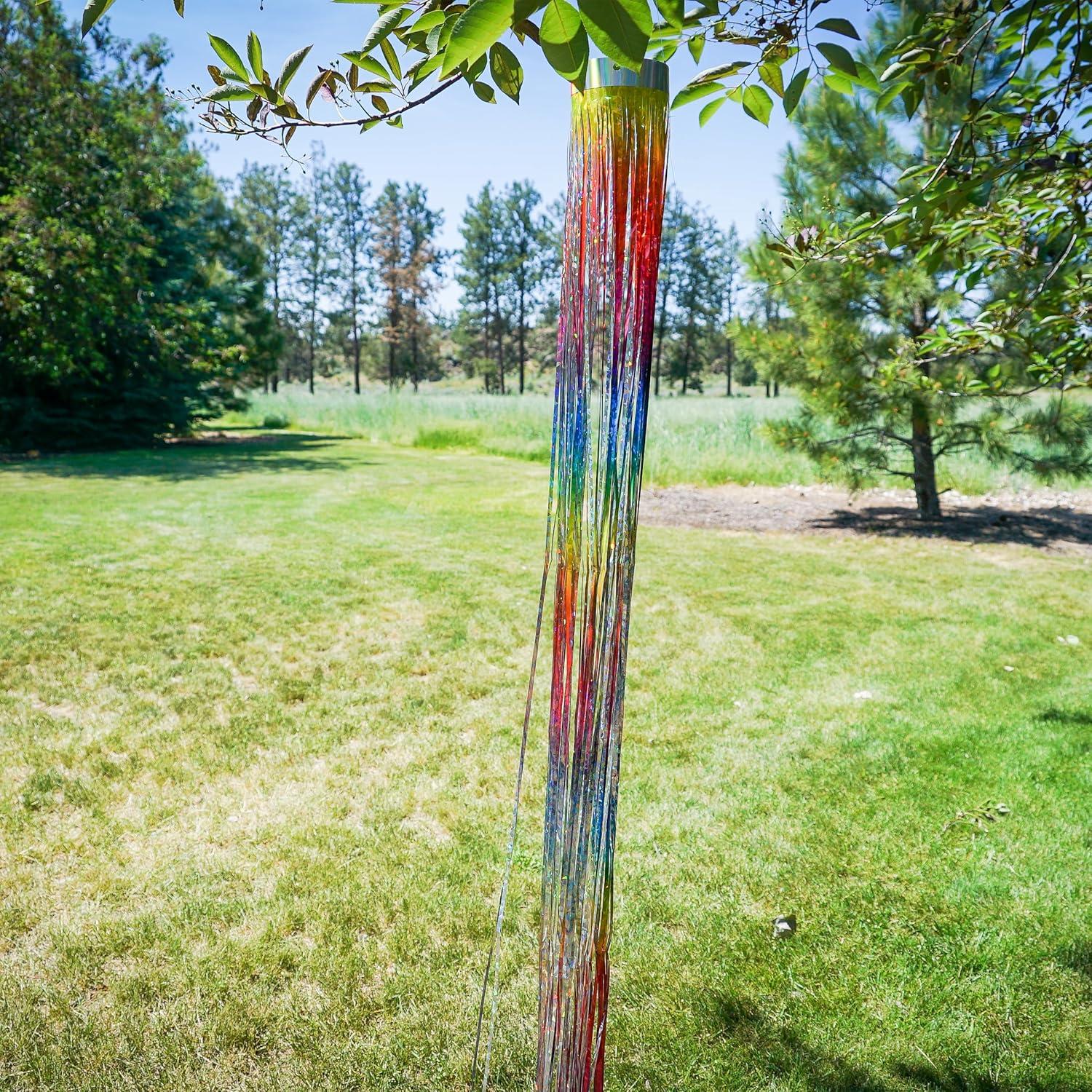 Rainbow Mylar Windsock 51 H x 4 W