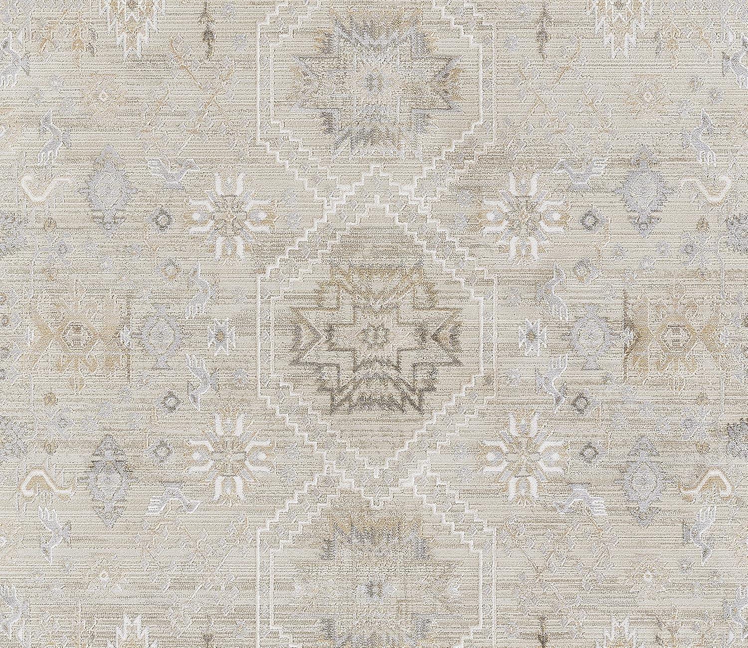 Momeni Cambridge Viscose and PES Traditional Grey Area Rug 2'2" X 3'11"