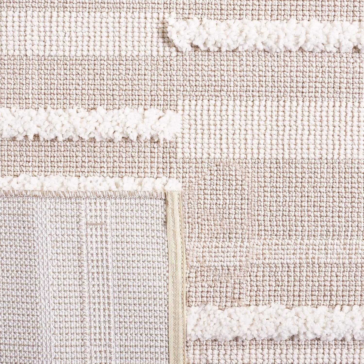 Trends TRD120 Power Loomed Area Rug - Beige/Ivory - 4'x6' - Safavieh.