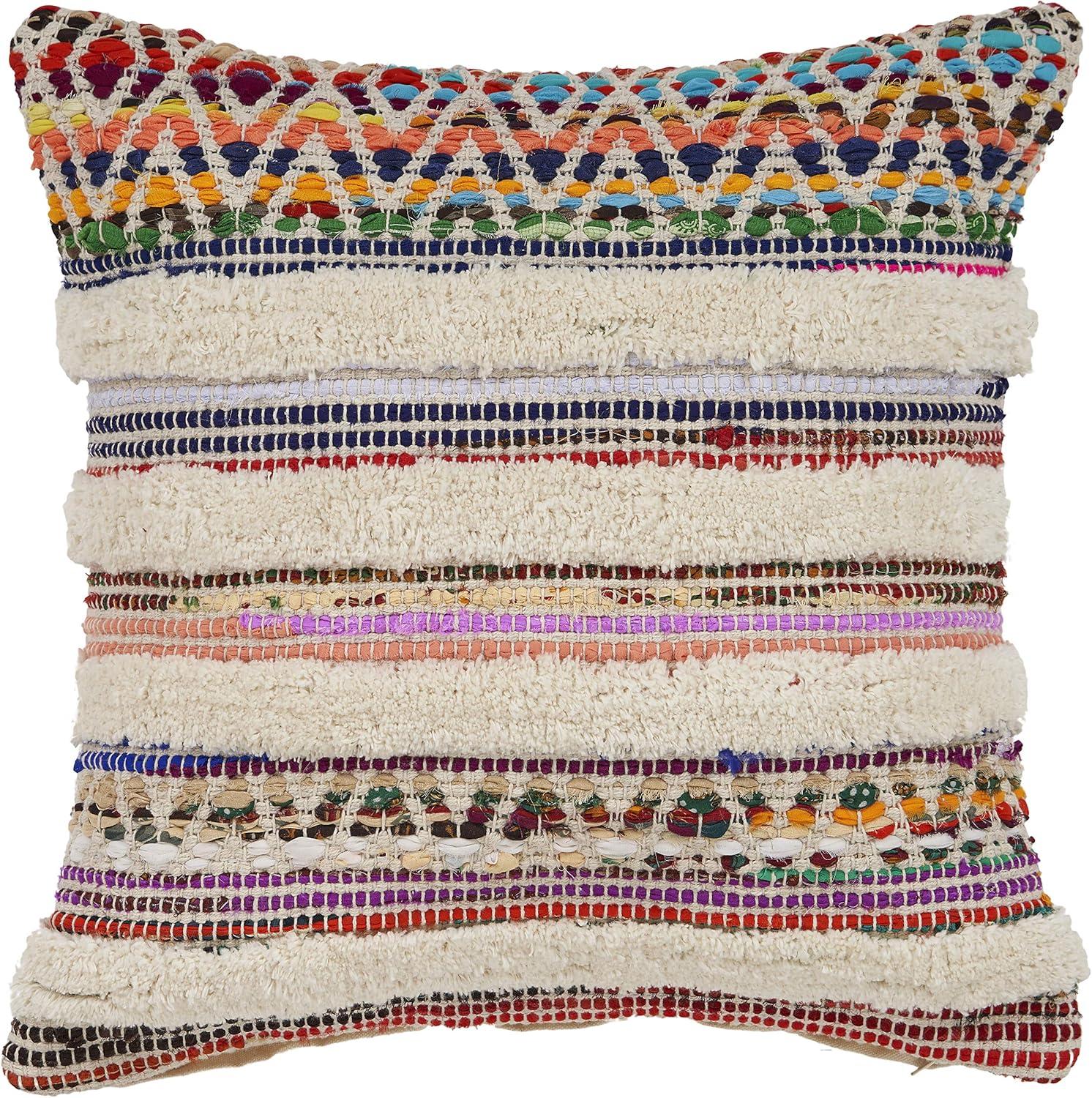 Pillow Appliqued Cotton Throw Pillow