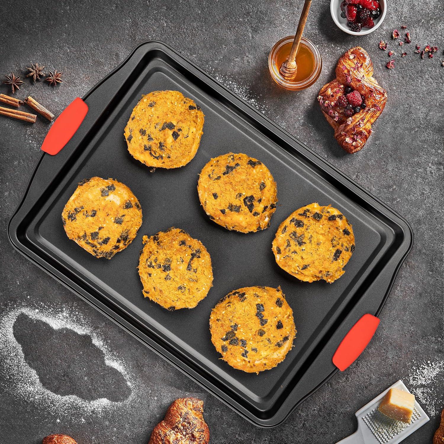 Lifemaster Lifemaster Non-Stick Steel 2 Piece Baking Sheet Set