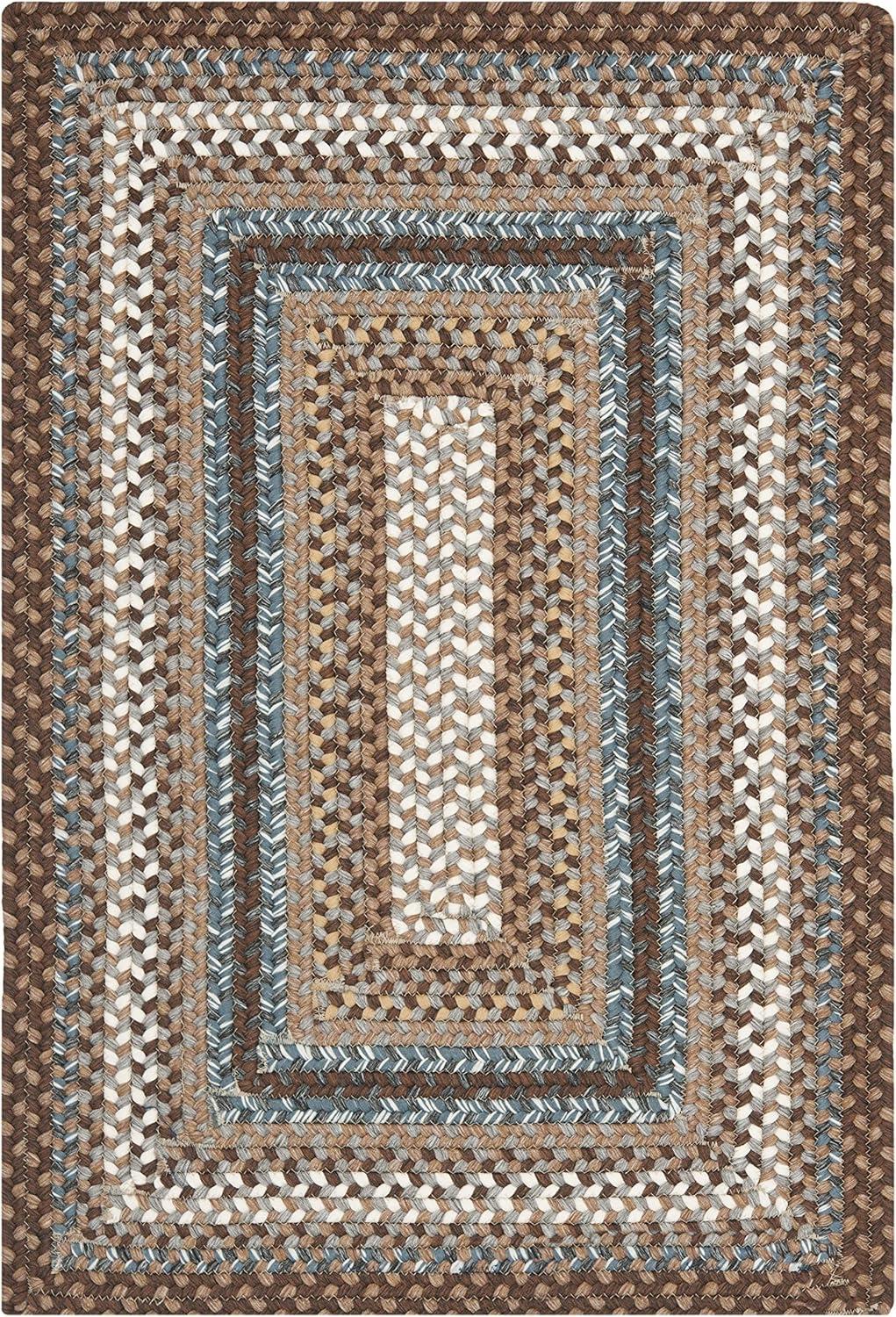 Braided BRD313 Hand Woven Accent Rug - Brown/Multi - 2'x3' - Safavieh.
