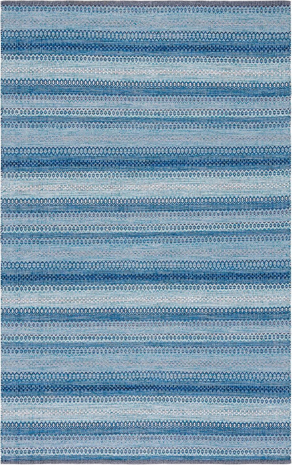 Kilim KLM475 Hand Woven Area Rug - Grey/Blue - 5'x8' - Safavieh.