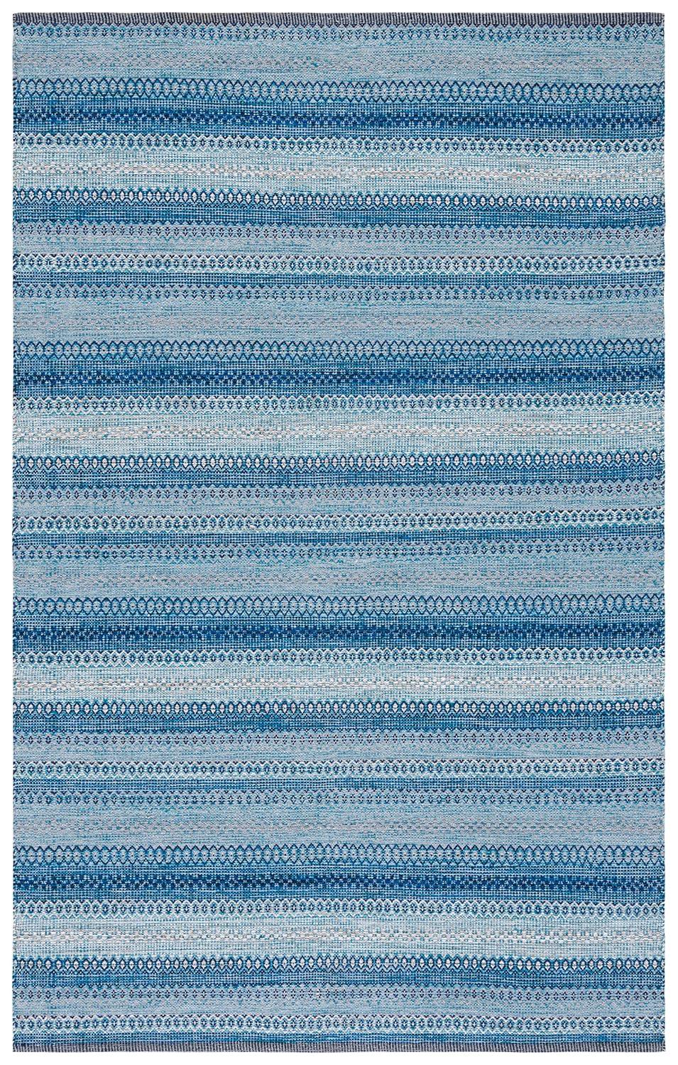 Kilim KLM475 Hand Woven Area Rug - Grey/Blue - 5'x8' - Safavieh.