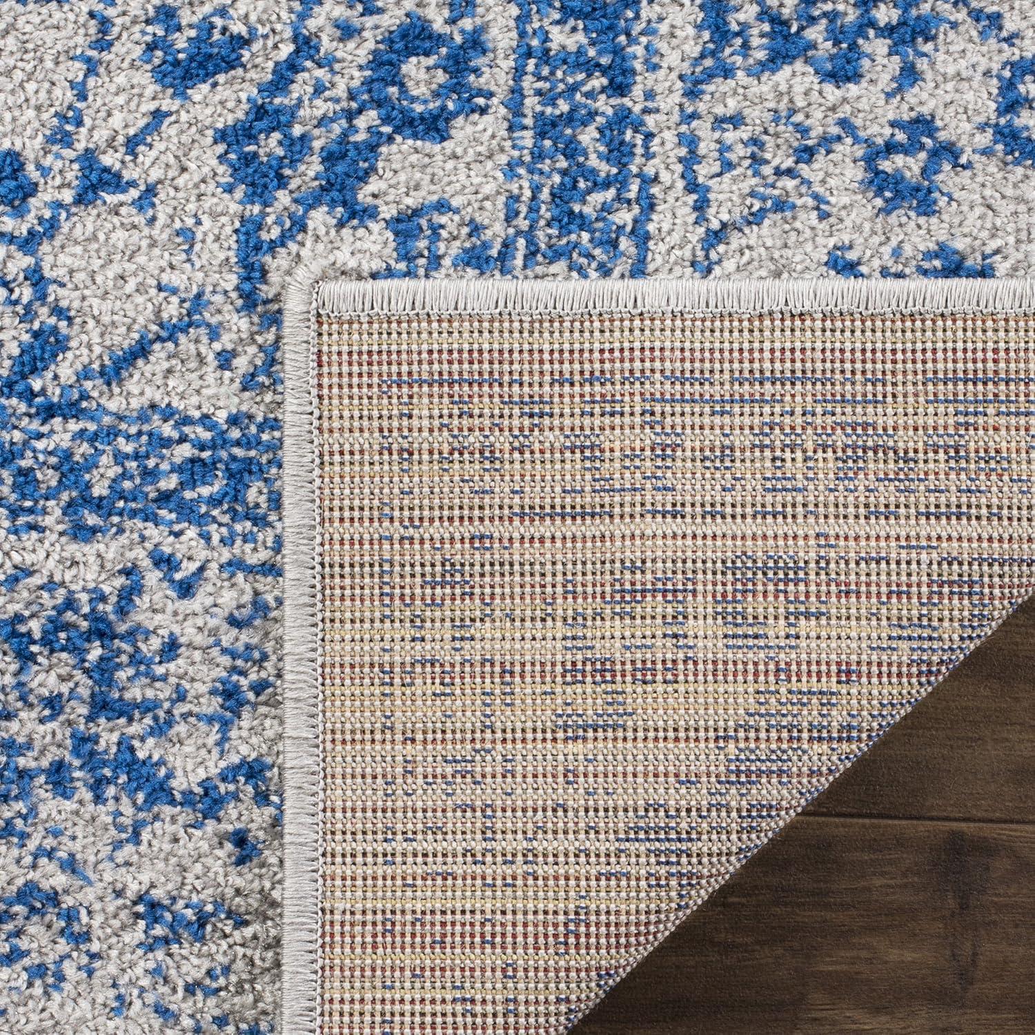 Adirondack ADR109 Machine Made Indoor Area Rug - Grey/Blue - 4'x6' - Safavieh