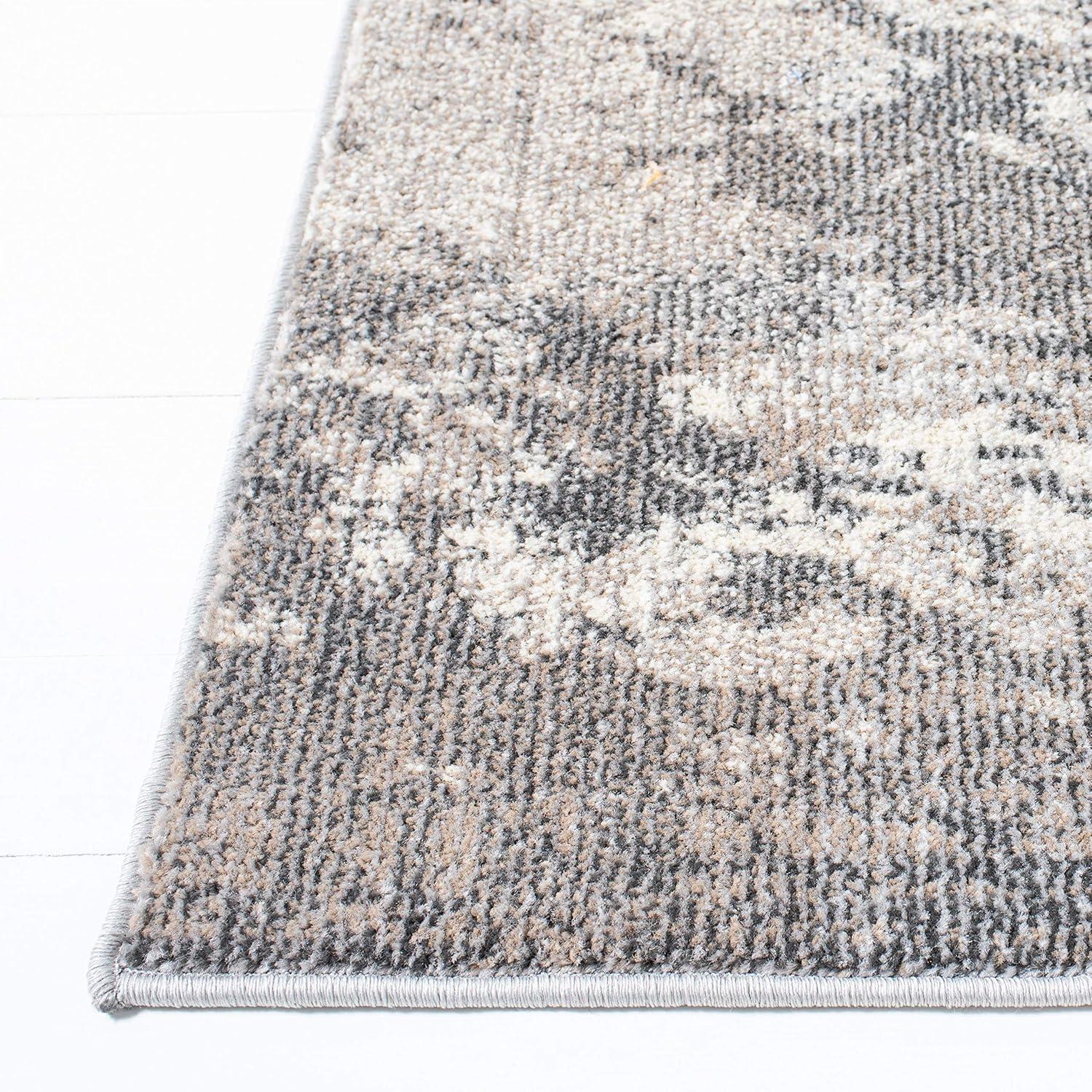 Madison MAD440 Power Loomed Indoor Area Rug - Beige/Grey - 5'3"x7'6" - Safavieh