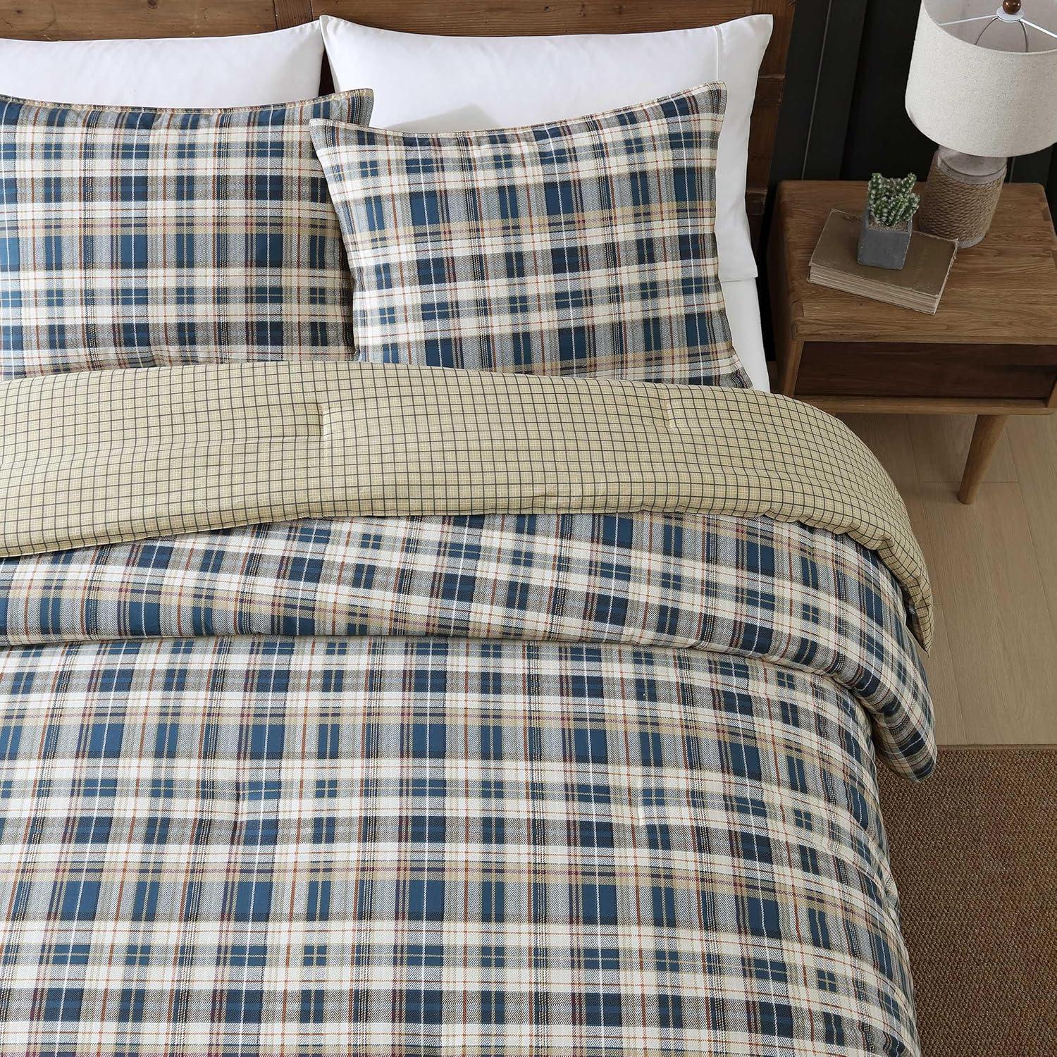 Eddie Bauer Eddie Bauer Port Gamble Indigo Cotton Duvet Cover Set