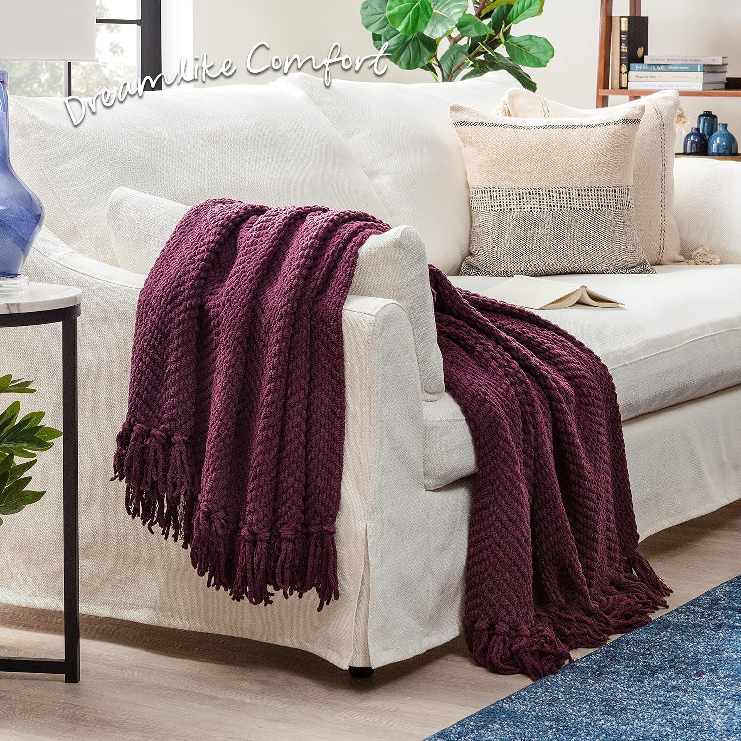 Chanasya Textured Knitted Throw