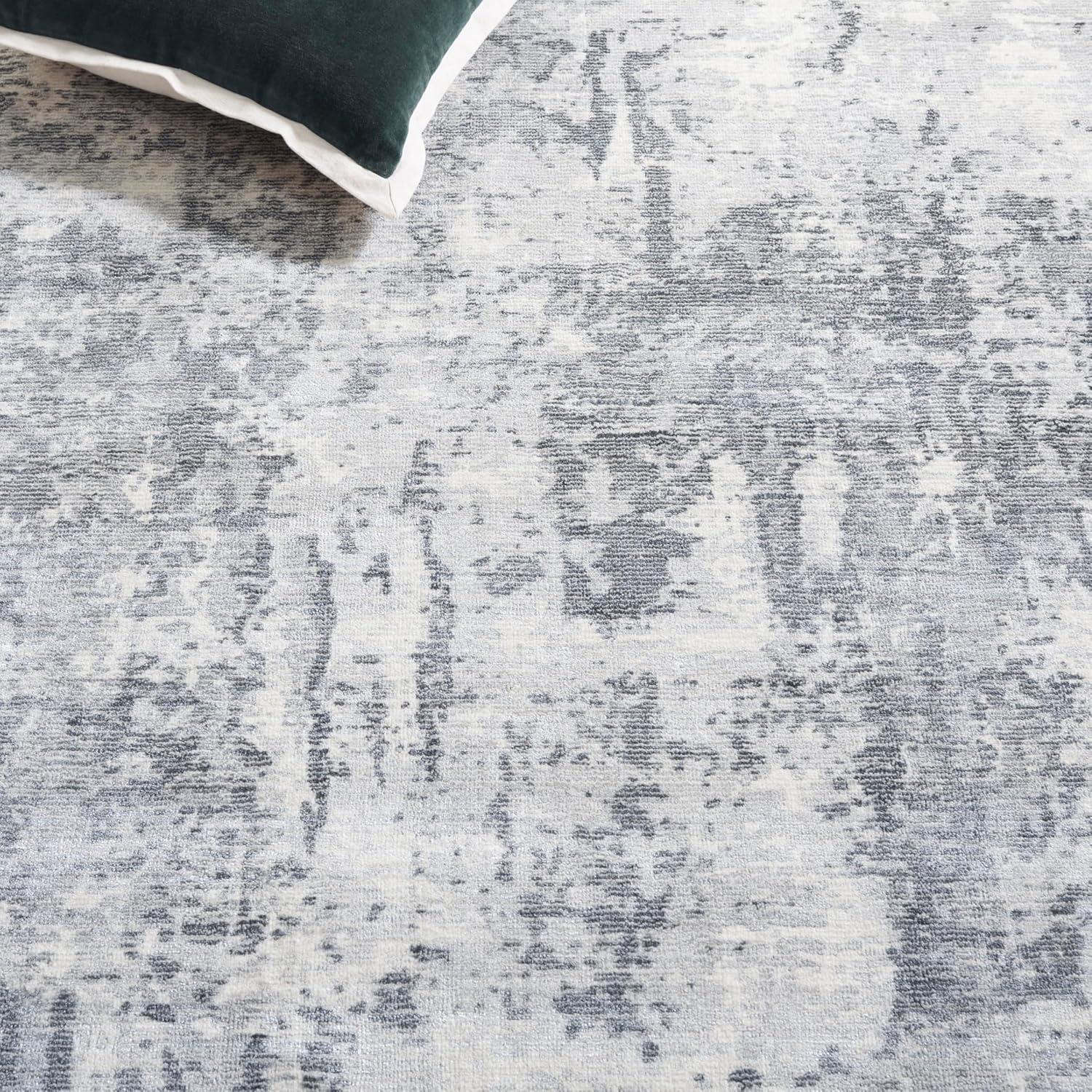 SAFAVIEH Mirage Natalee Vintage Abstract Area Rug, Grey/Silver, 8' x 10'