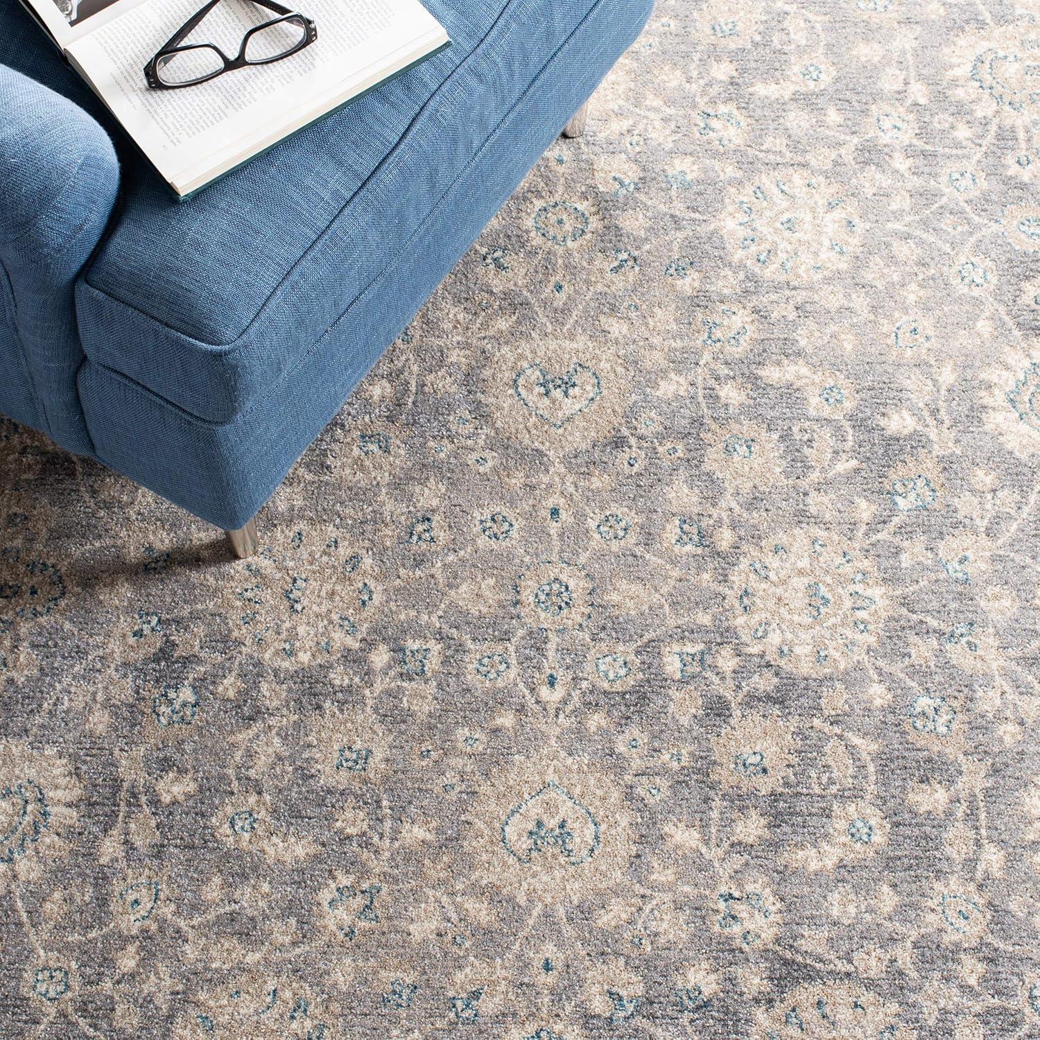 Sofia SOF330 Power Loomed Indoor Area Rug - Light Grey/Beige - 8'x11' - Safavieh.