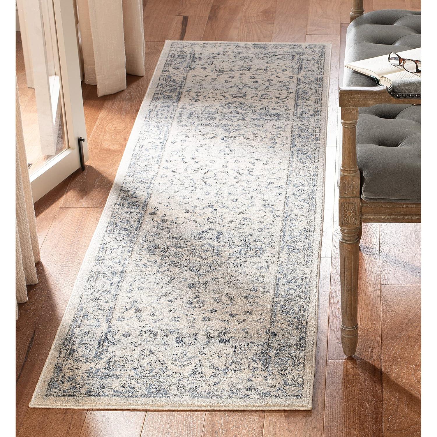 Charleston CHL411 Loomed Indoor Area Rug - Grey/Dark Grey - 5'3"x7'6" - Safavieh