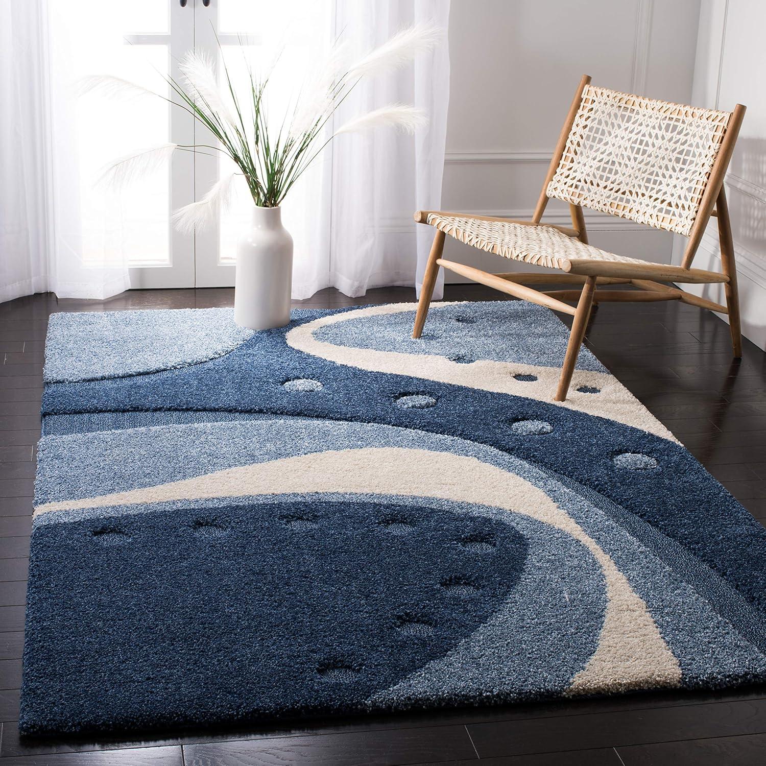 Florida Shag SG473 Power Loomed Rugs - Safavieh