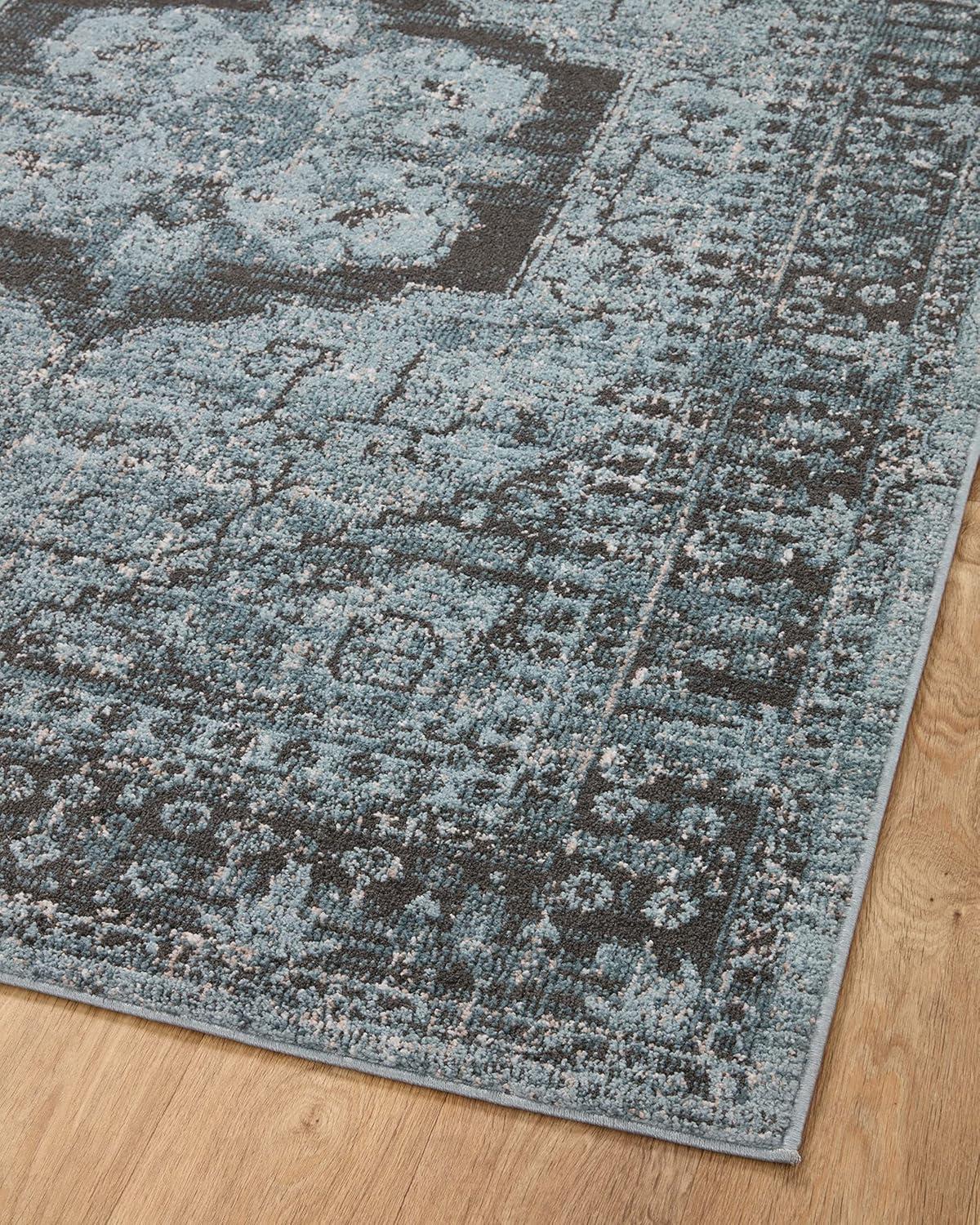 Loloi II Odette Sky / Charcoal 5'-3" x 7'-9" Area Rug