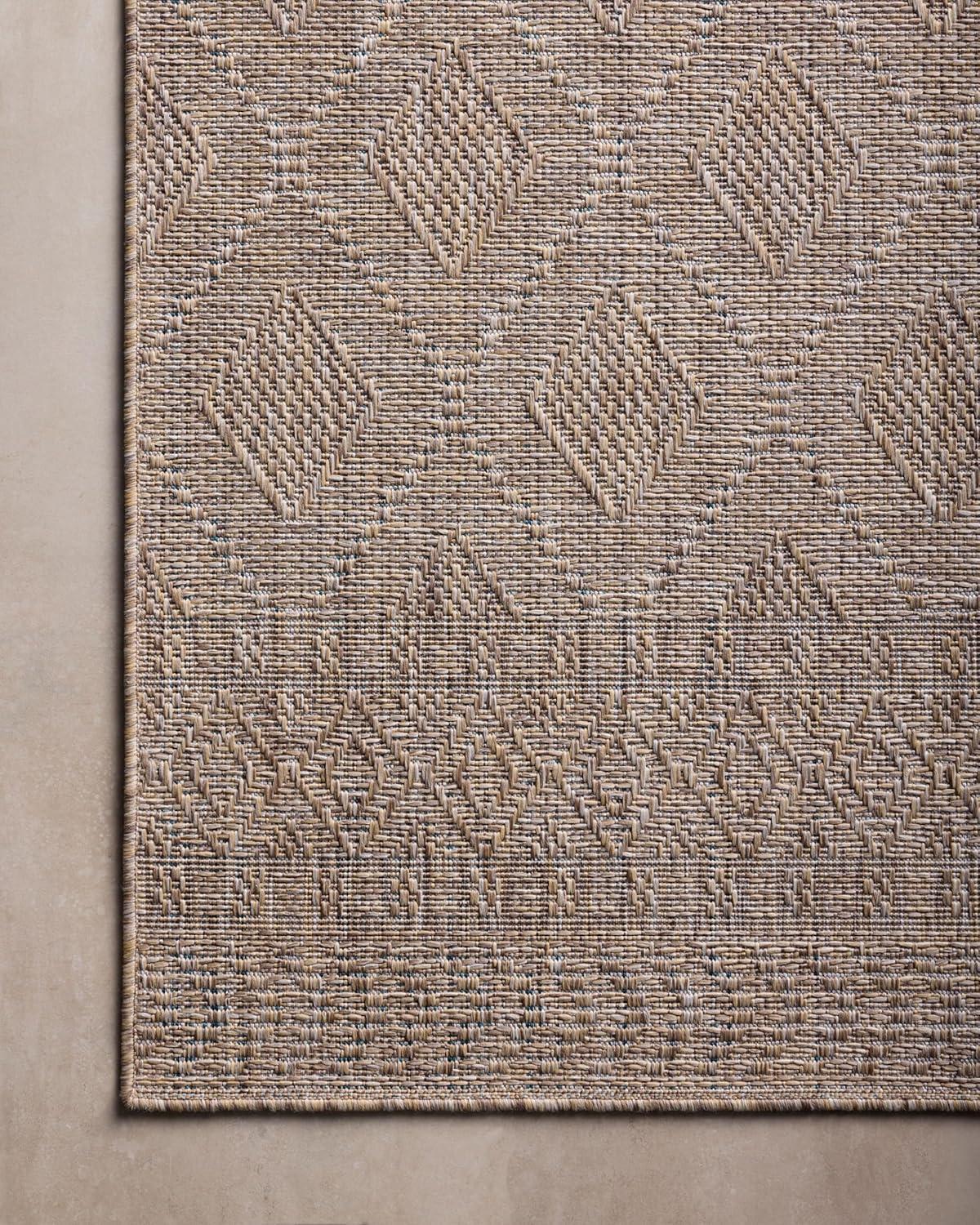 Topanga II Indoor / Outdoor Rug by Amber Lewis x Loloi - Natural and Mist / 7'10" x 10'