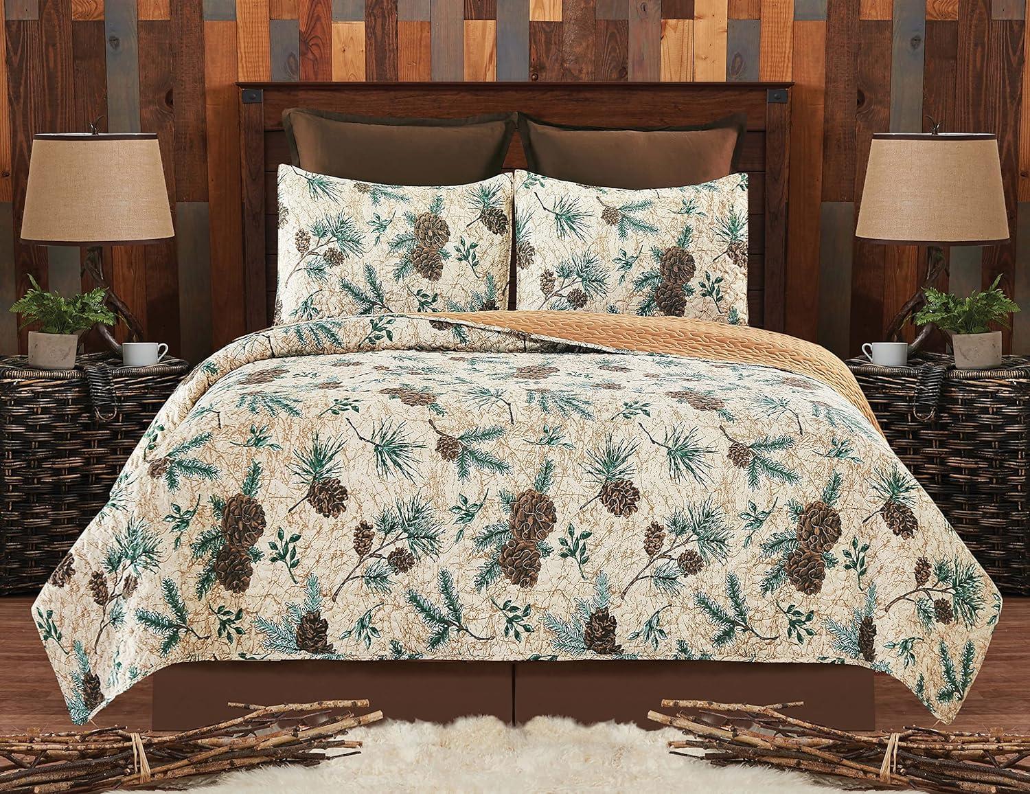 Dahlila Modern & Contemporary Cotton Blend No Floral Quilt Set