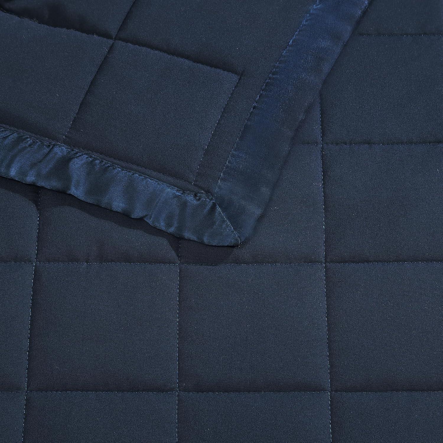 Elite Home Down Alternative Polyester Throw Blanket, Twin, Insignia Blue