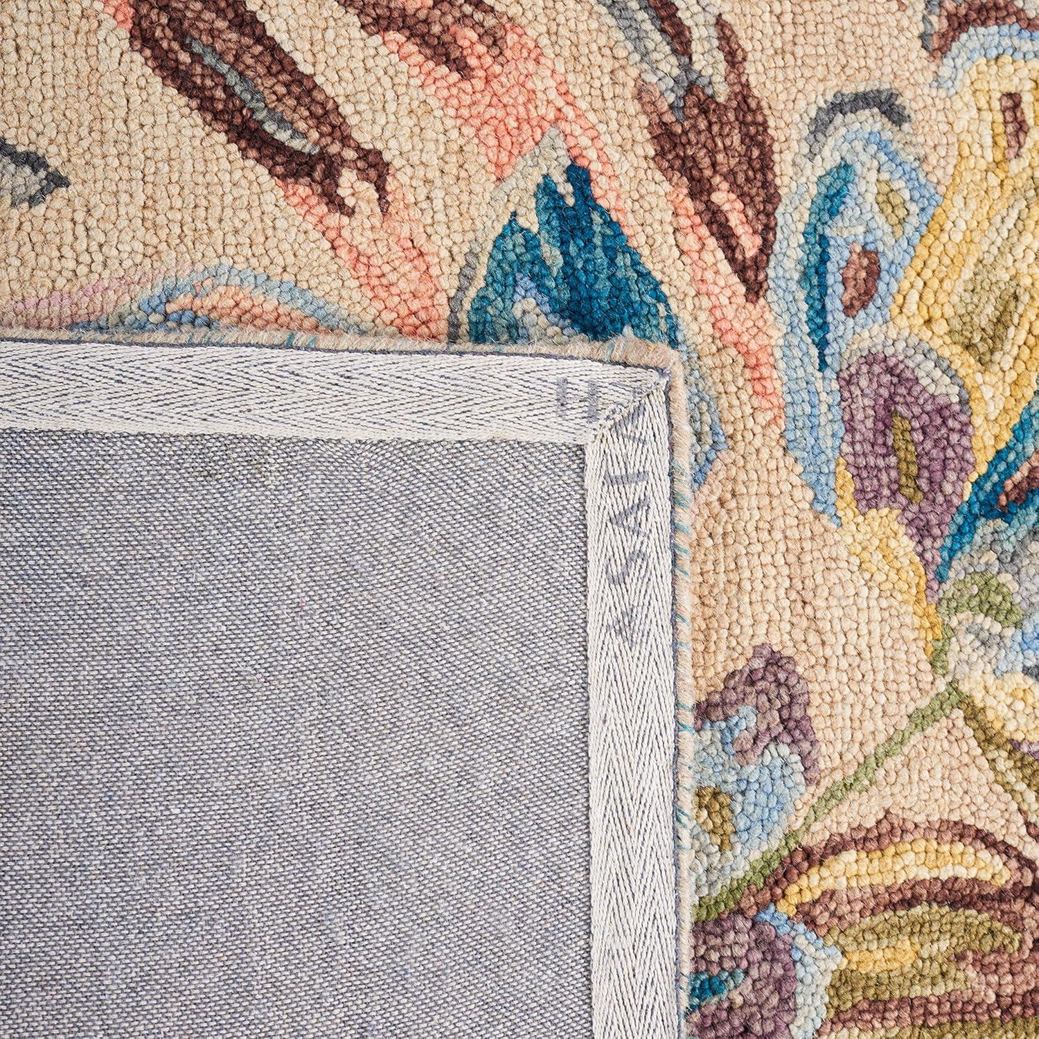SAFAVIEH Blossom Tobias Floral Area Rug, Beige/Purple, 4' x 6'