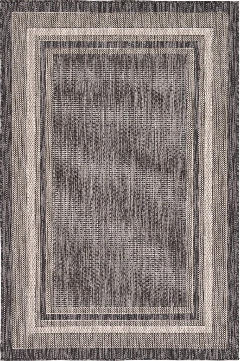 Unique Loom Outdoor Border Soft Border Border Woven Area Rug