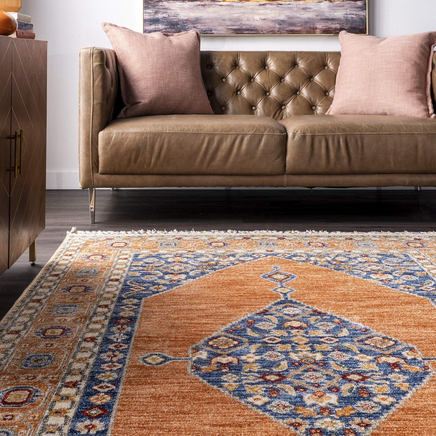Nuloom Halley Floral Cardinal Medallion Indoor Area Rug, 3' x 5'