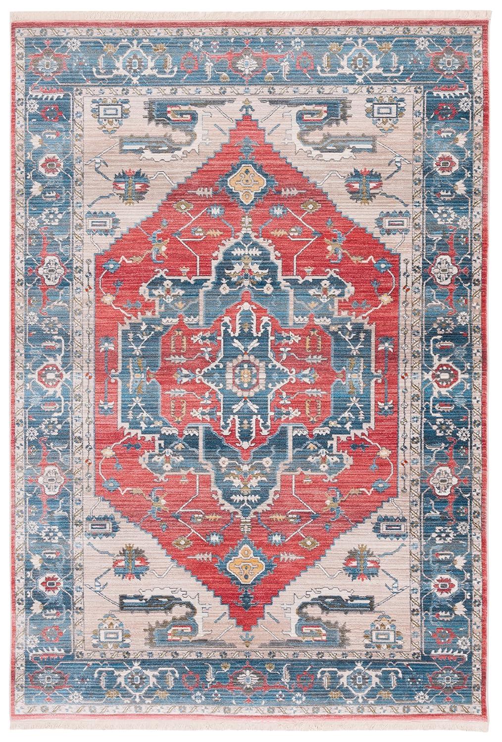 Vintage Persian VTP477 Power Loomed Area Rug - Red/Blue - 9'x11'7" - Safavieh.