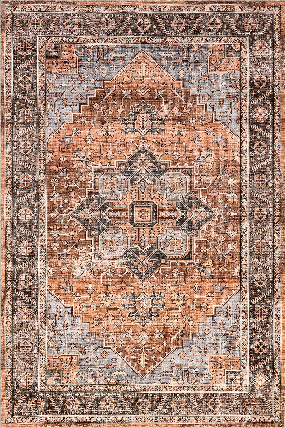 Nuloom Wrenley Medallion Machine Washable Indoor Area Rug